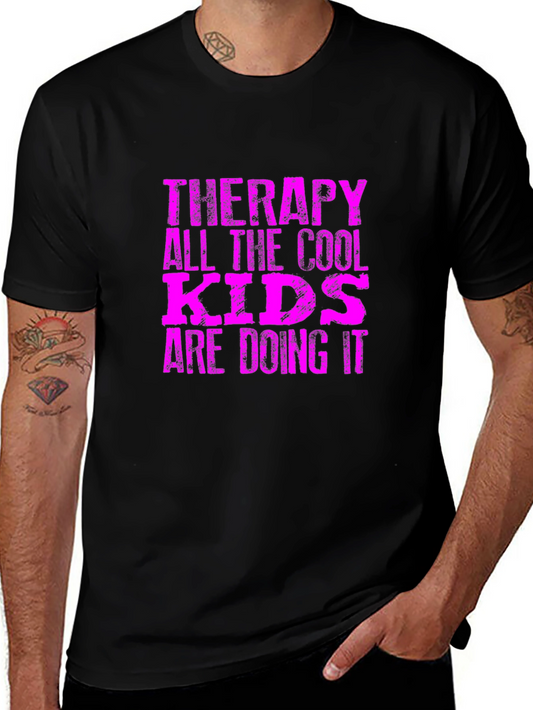Therapy Cool Kids T-Shirt - Funny Trendy Tee