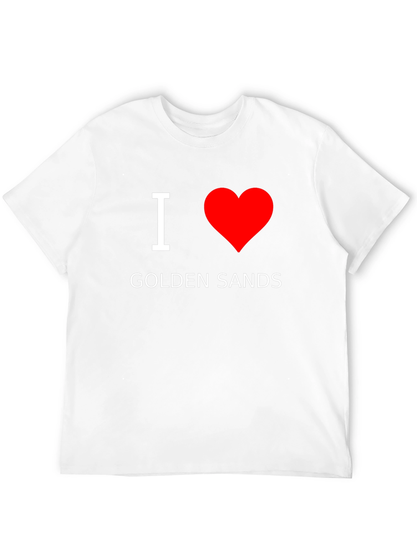 I Heart Golden Sands Black T-Shirt