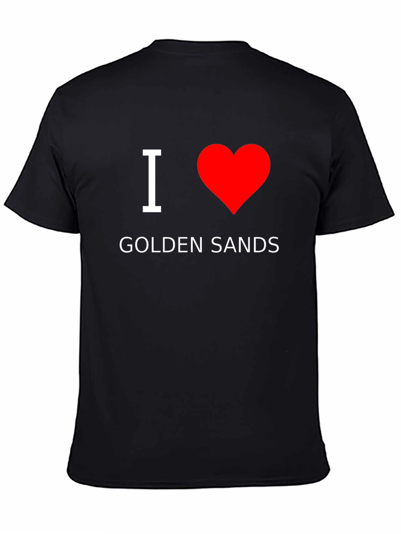 I Heart Golden Sands Black T-Shirt