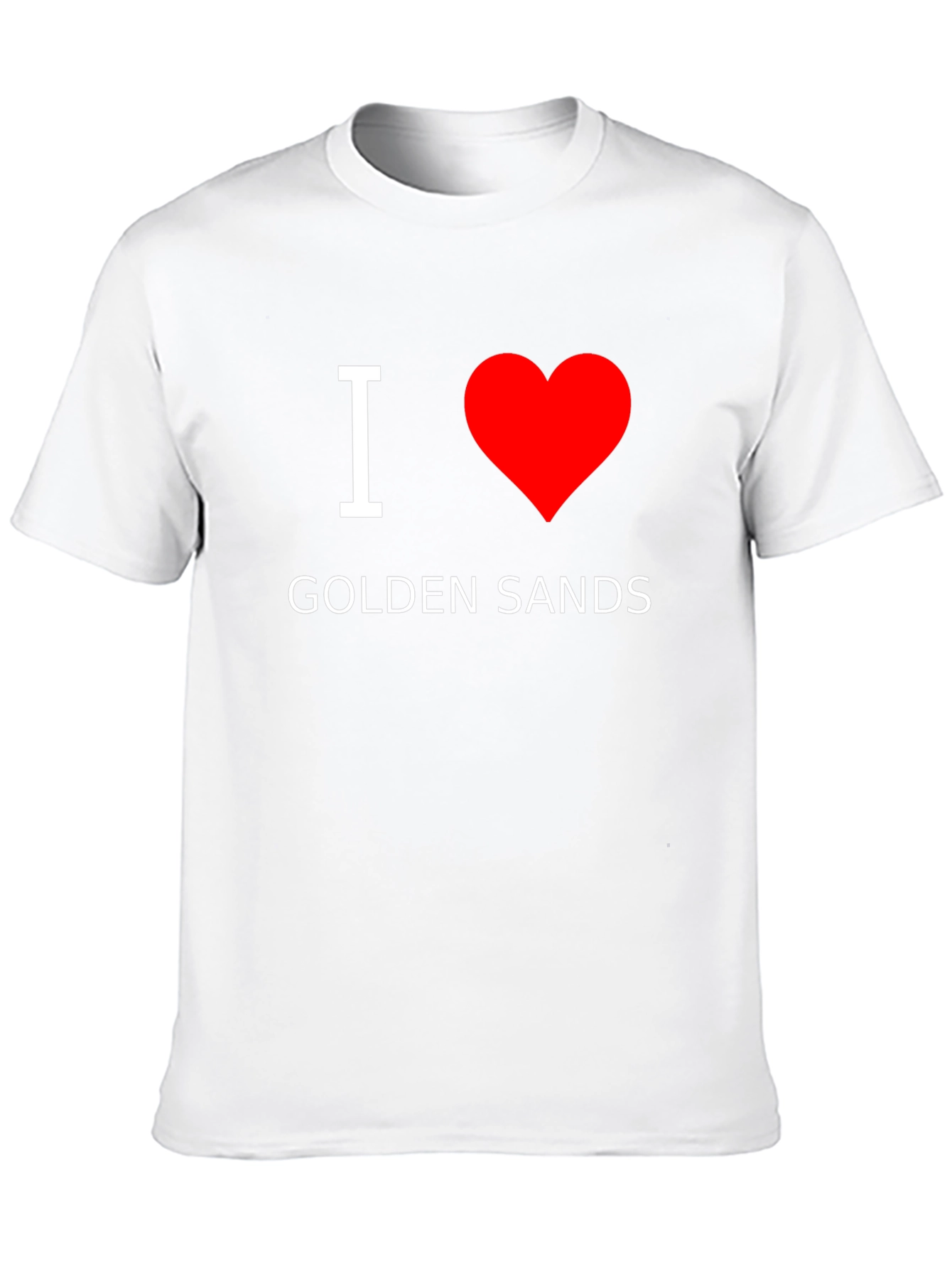 I Heart Golden Sands Black T-Shirt