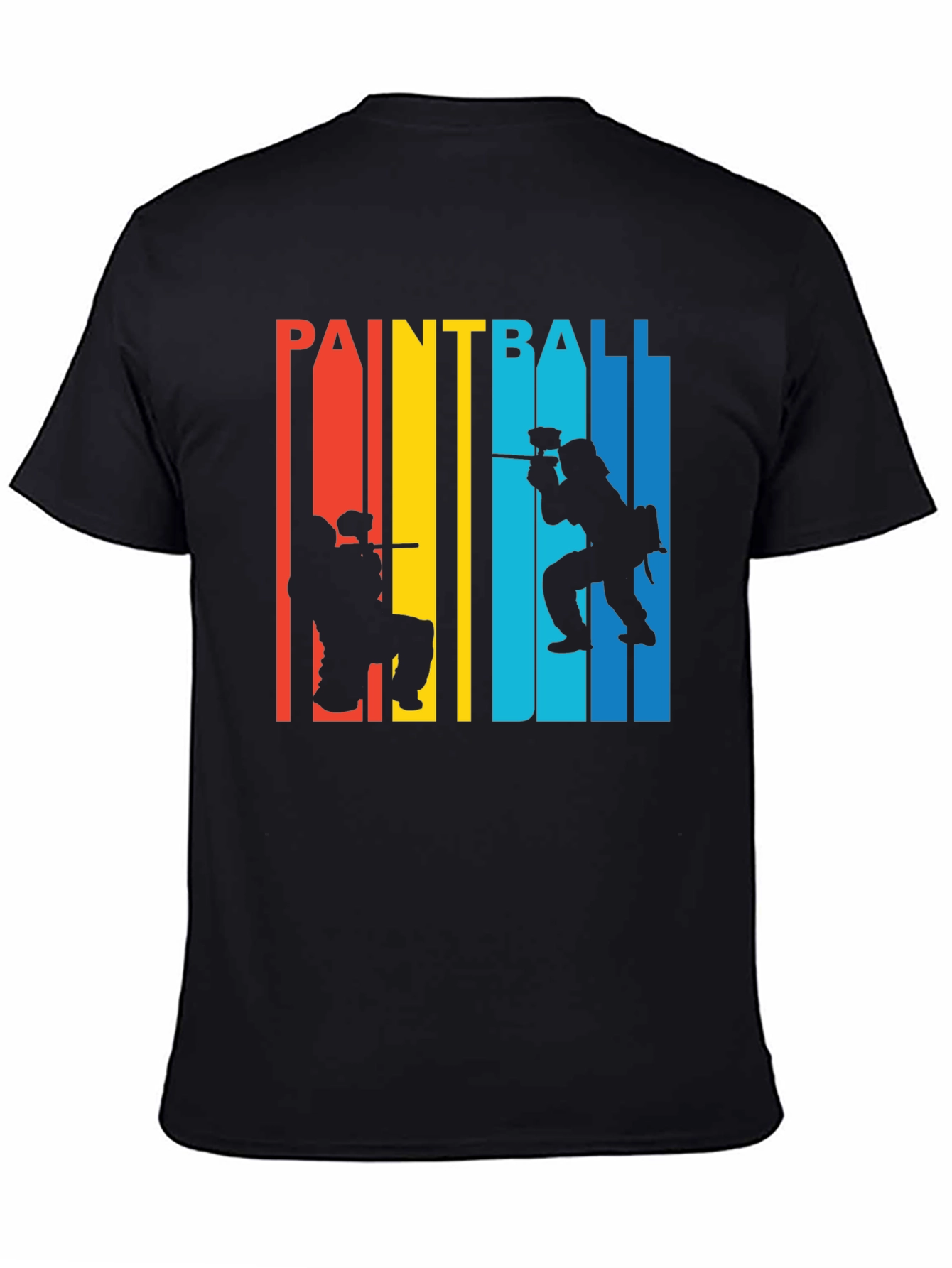 Paintball Silhouette Graphic T-Shirt - Stylish Sportswear