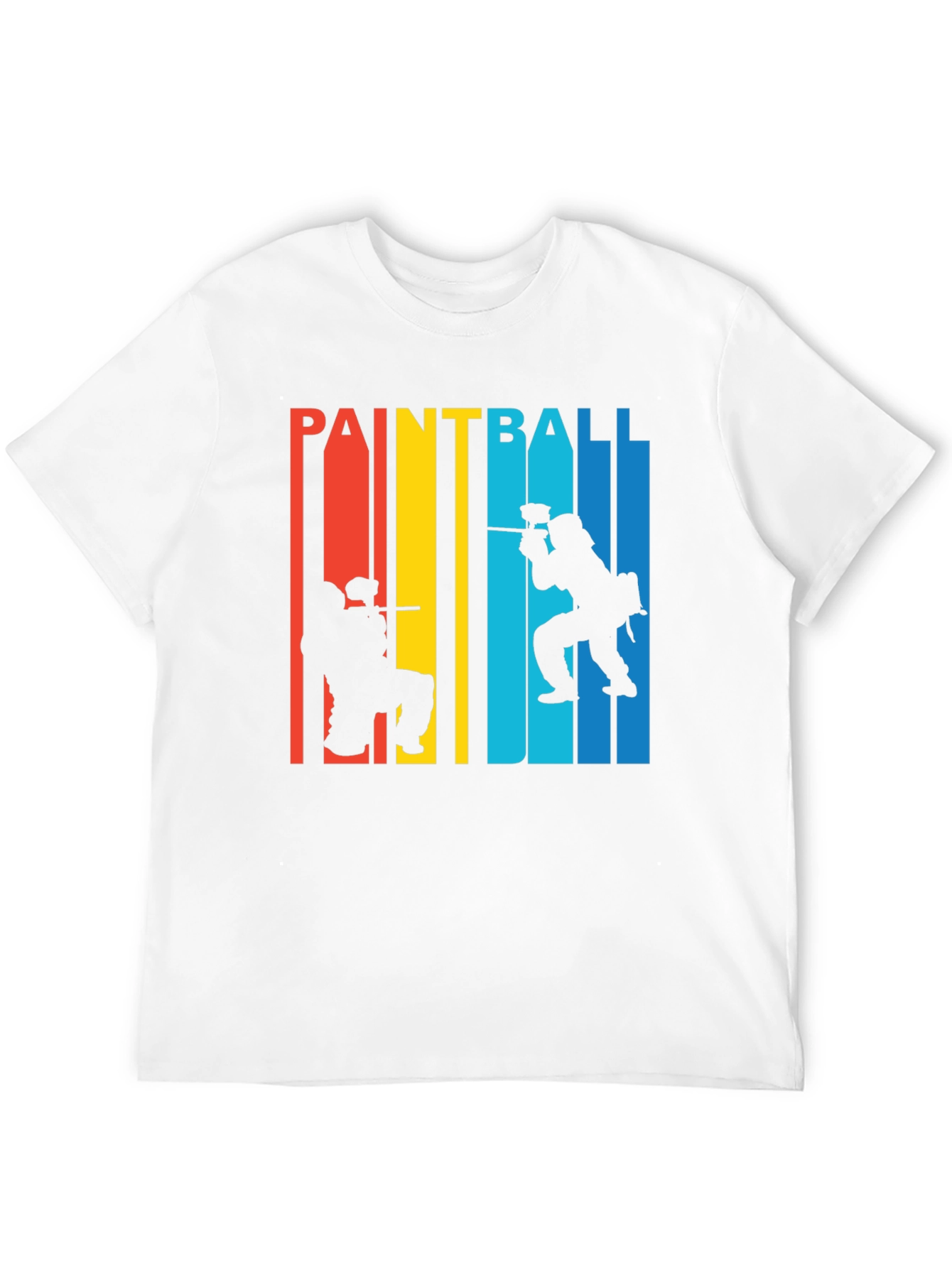 Paintball Silhouette Graphic T-Shirt - Stylish Sportswear