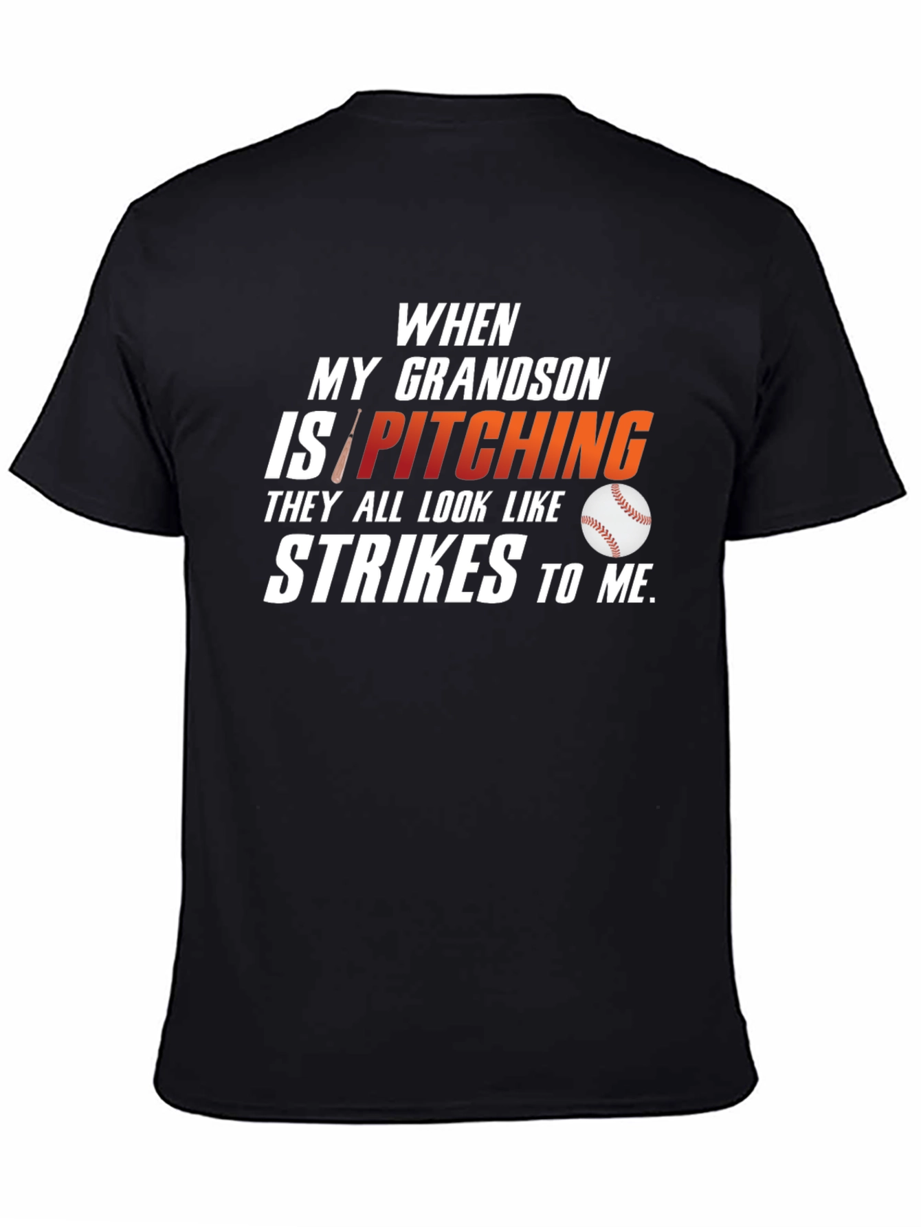 Grandson Pitching T-Shirt: Baseball Lover Tee