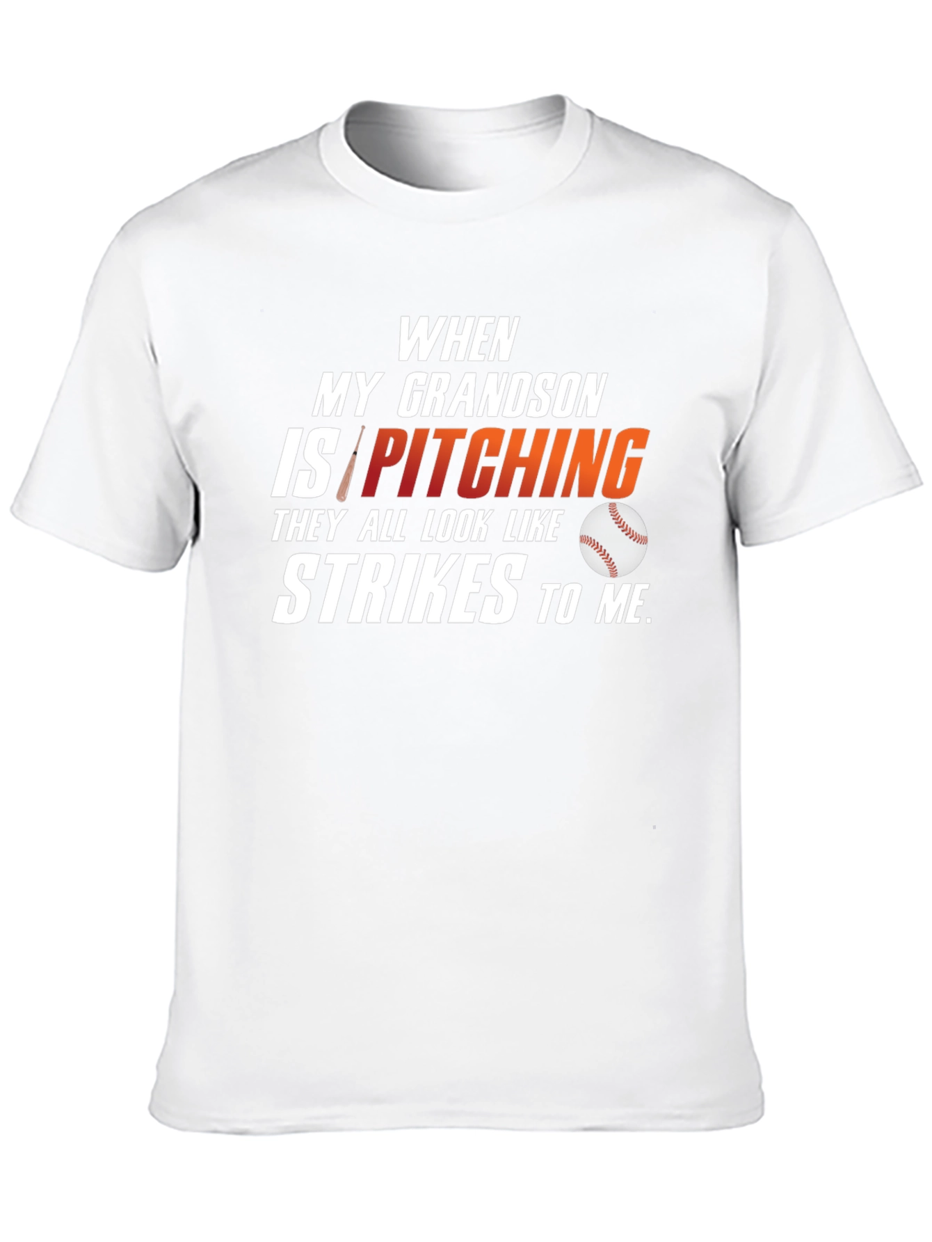 Grandson Pitching T-Shirt: Baseball Lover Tee