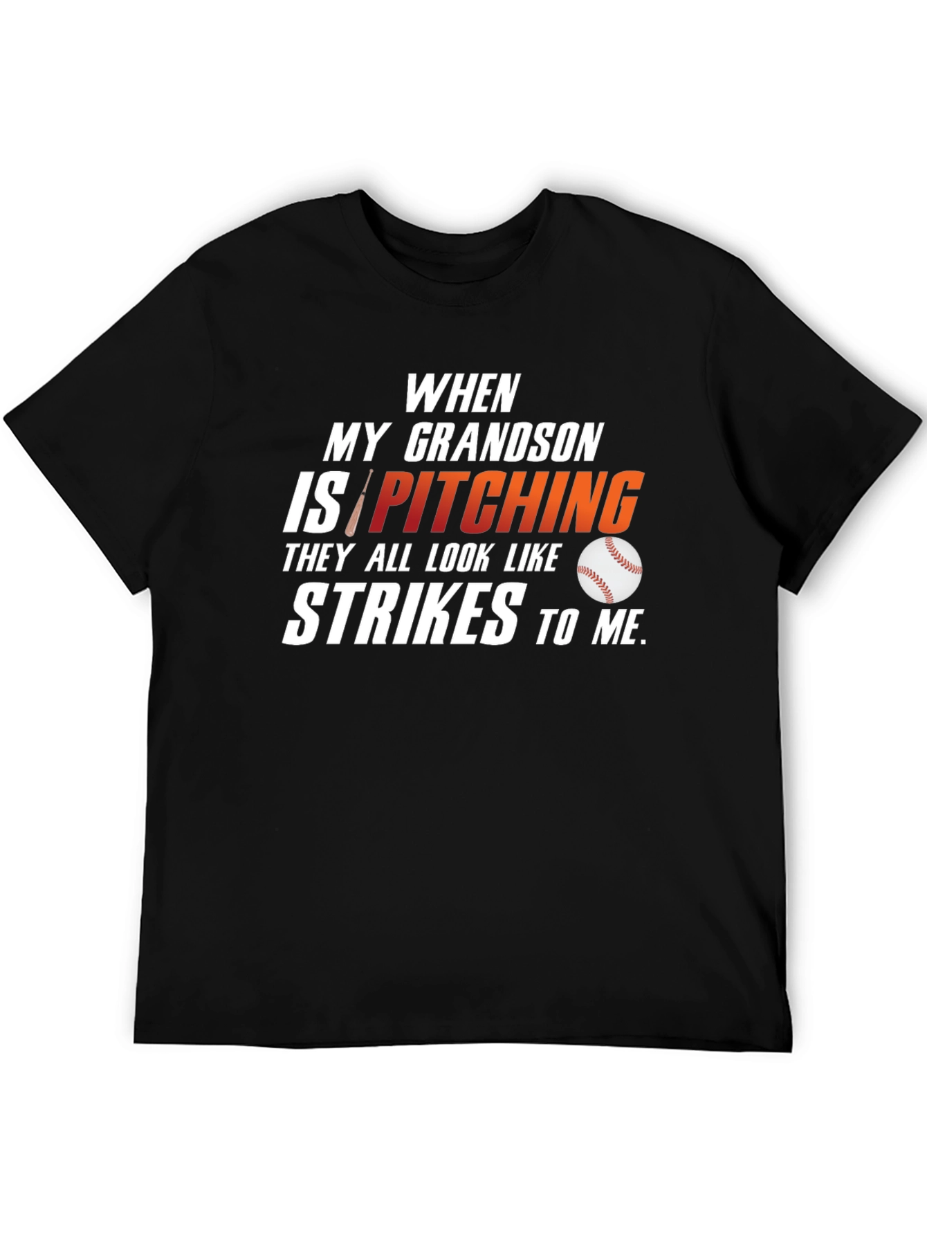 Grandson Pitching T-Shirt: Baseball Lover Tee