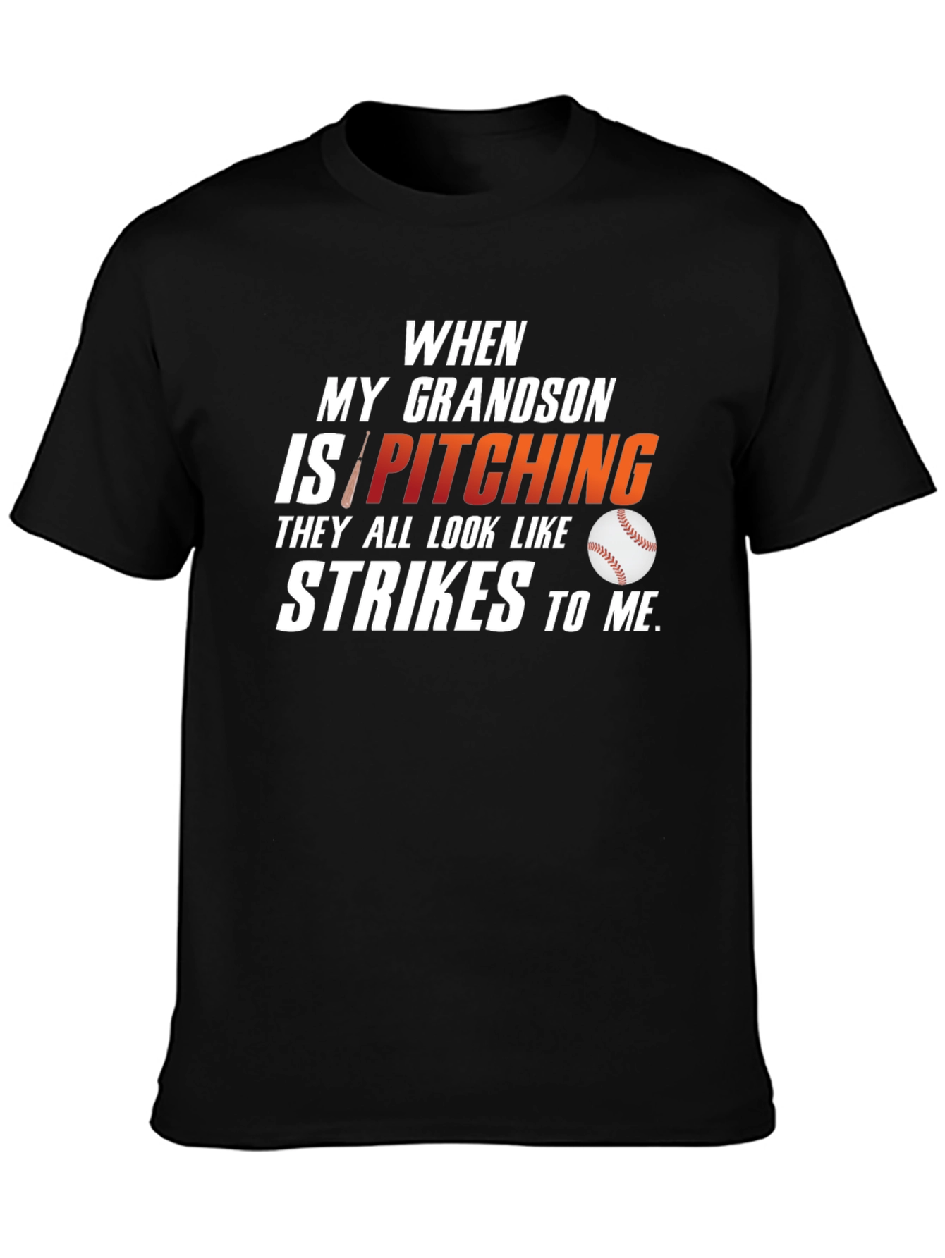 Grandson Pitching T-Shirt: Baseball Lover Tee