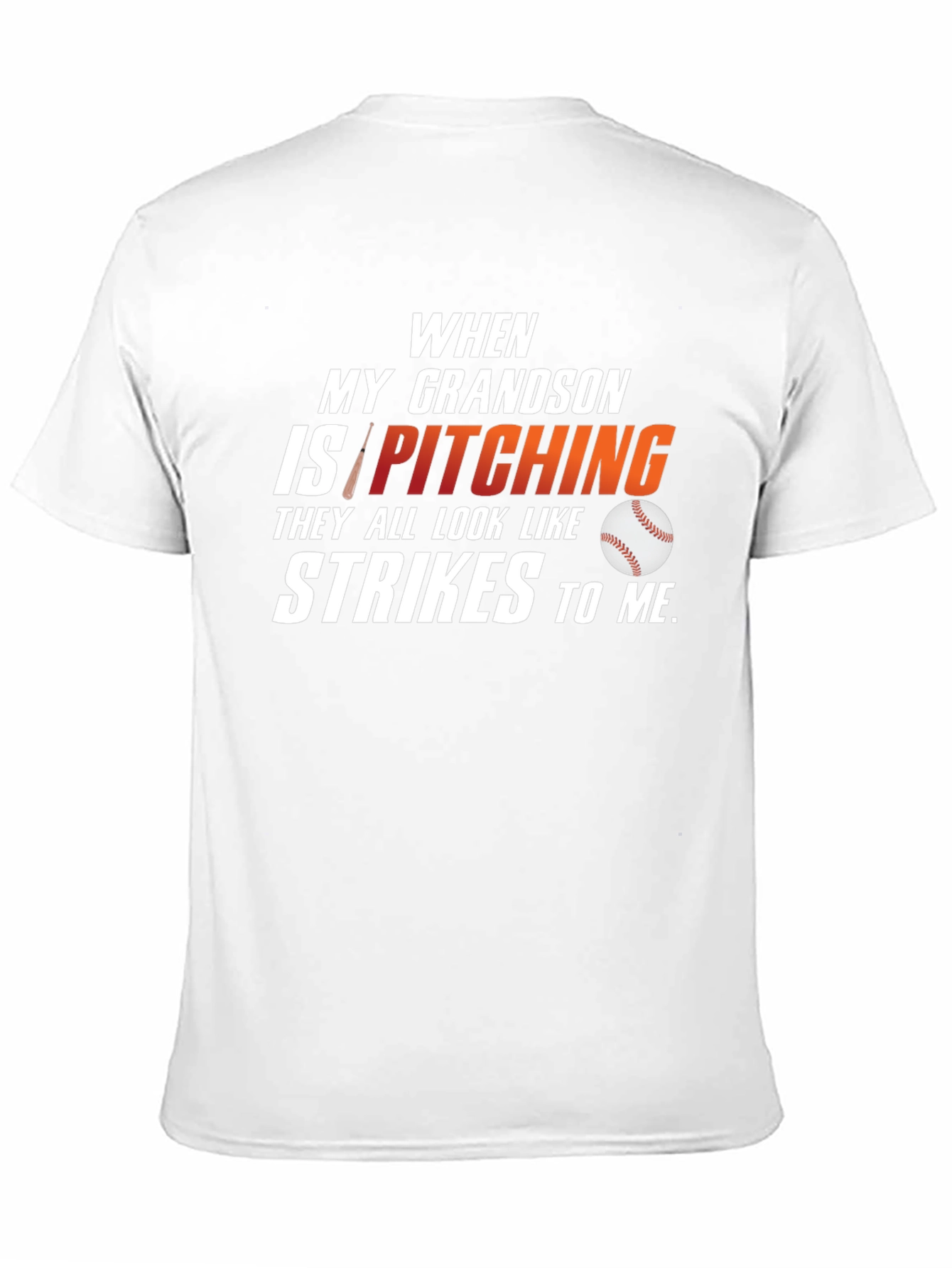 Grandson Pitching T-Shirt: Baseball Lover Tee