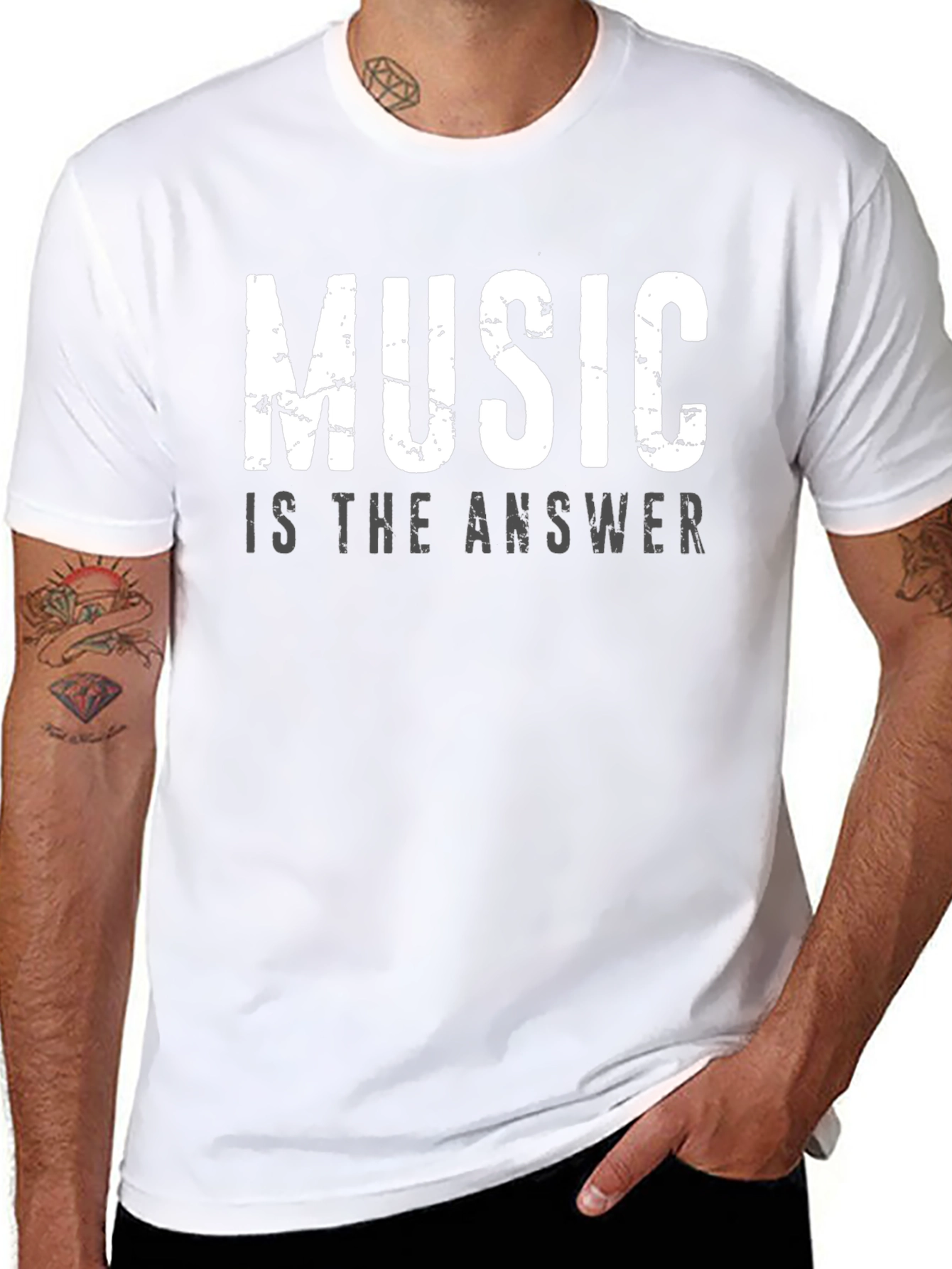 Music is the Answer Graphic T-Shirt