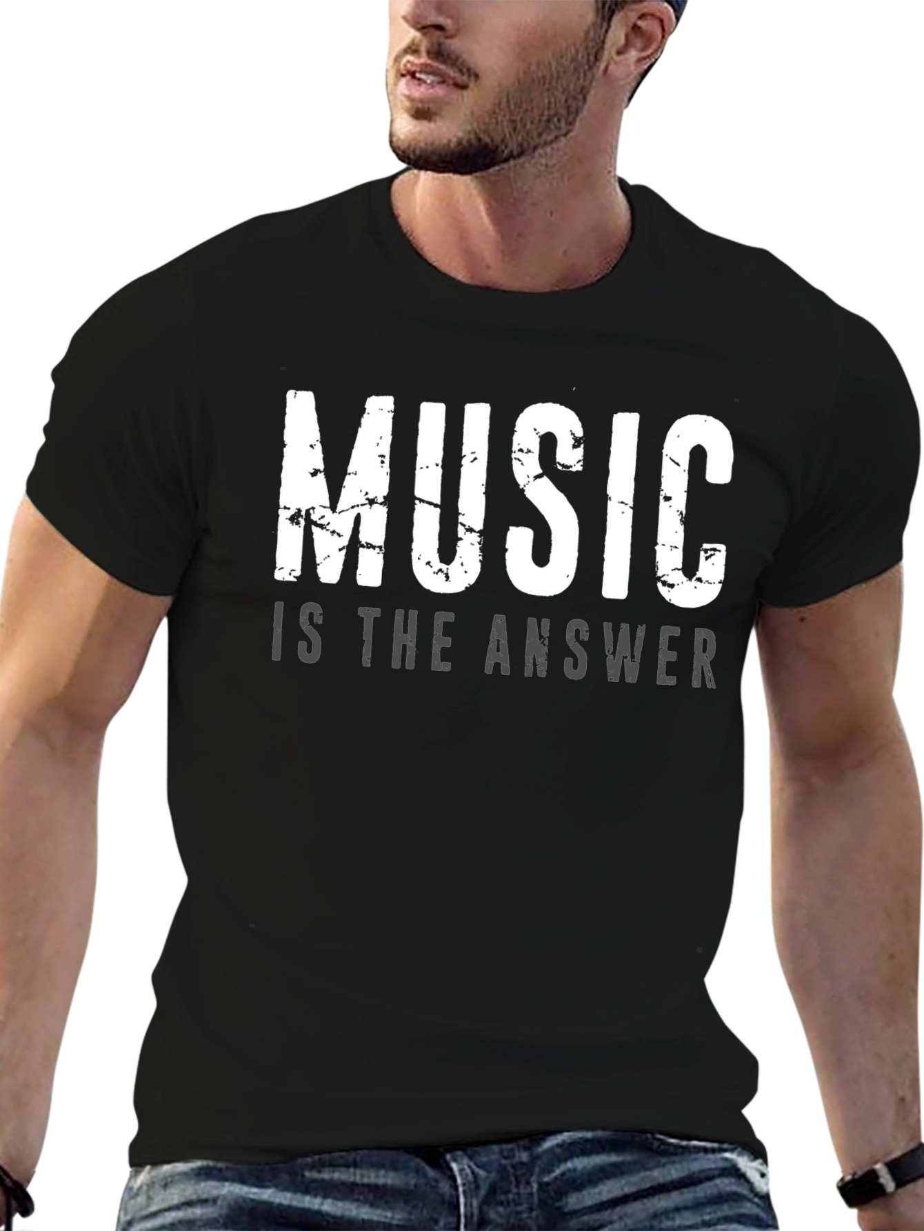Music is the Answer Graphic T-Shirt