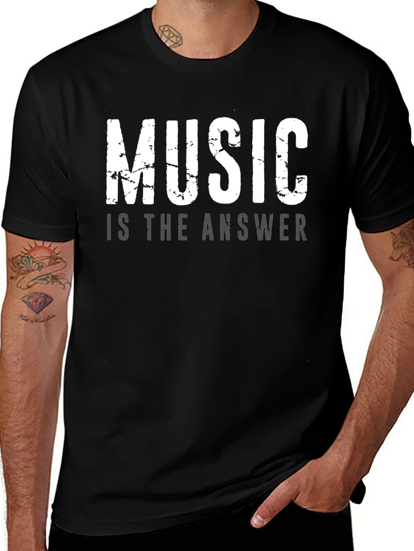 Music is the Answer Graphic T-Shirt