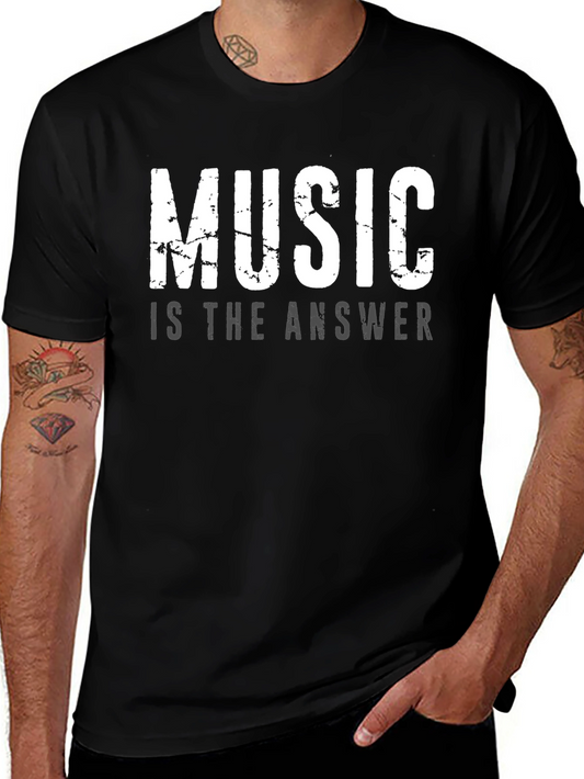 Music is the Answer Graphic T-Shirt
