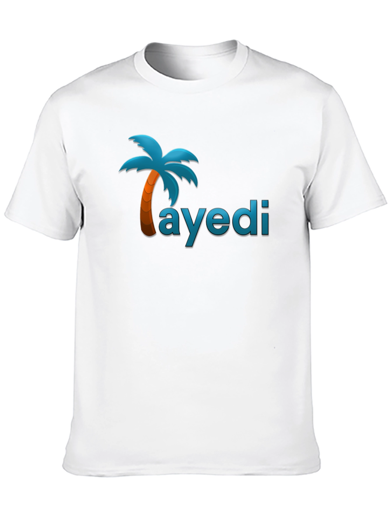 Tropical Island Style Black T-Shirt