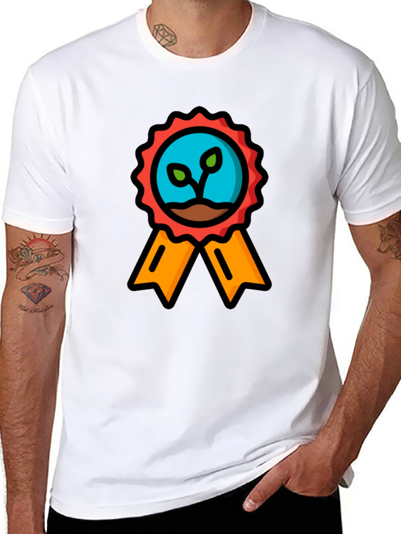 Eco-Friendly Sprout Award Black T-Shirt