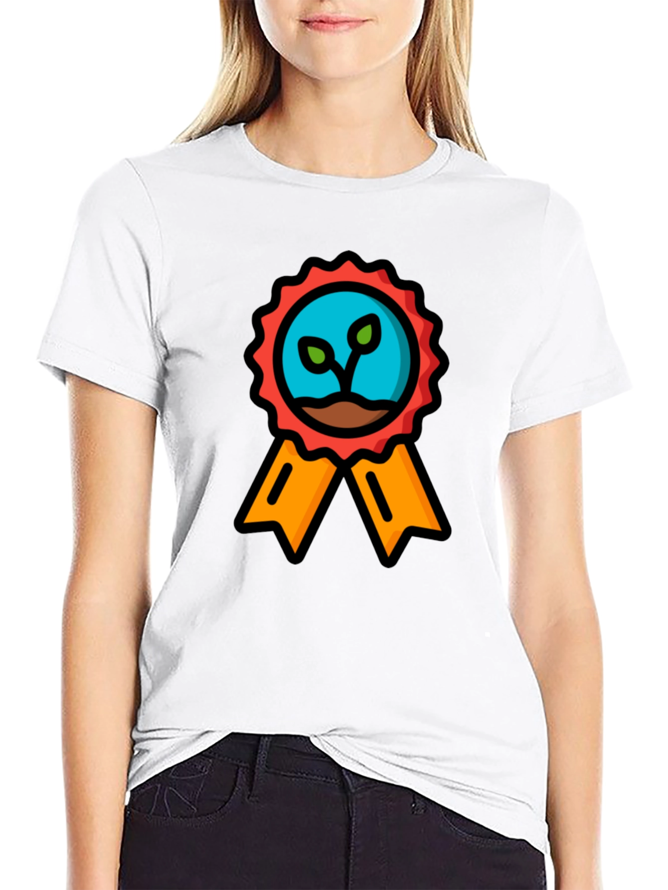 Eco-Friendly Sprout Award Black T-Shirt