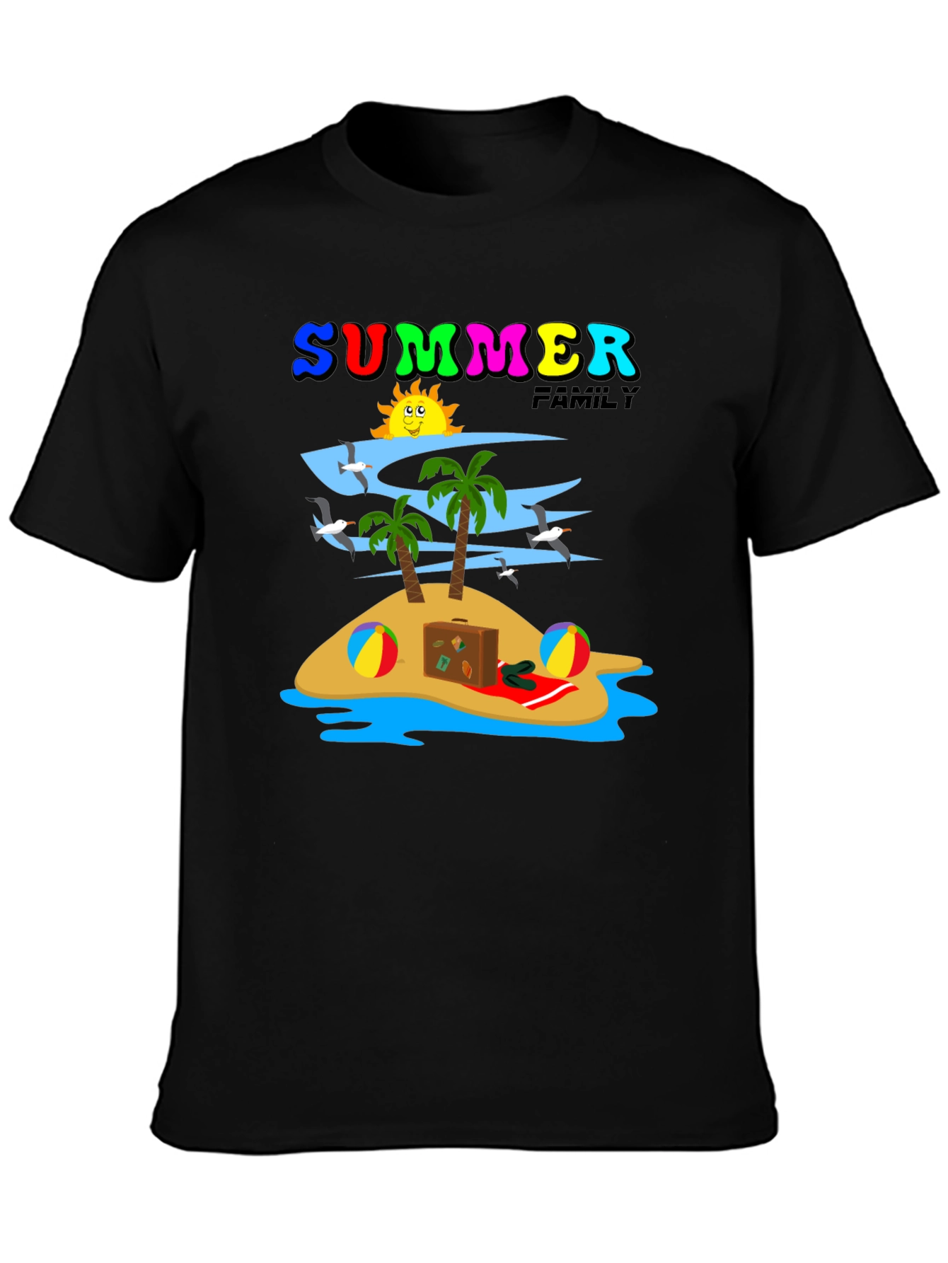 Summer Family Vacation Island T-Shirt