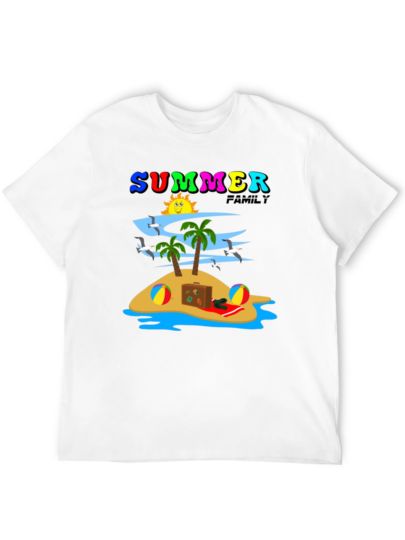 Summer Family Vacation Island T-Shirt