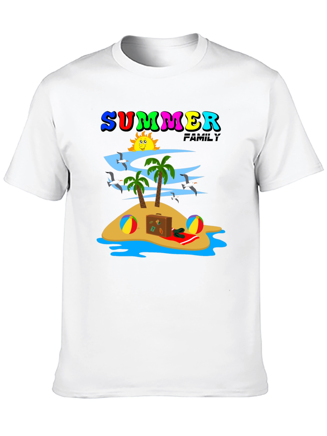 Summer Family Vacation Island T-Shirt