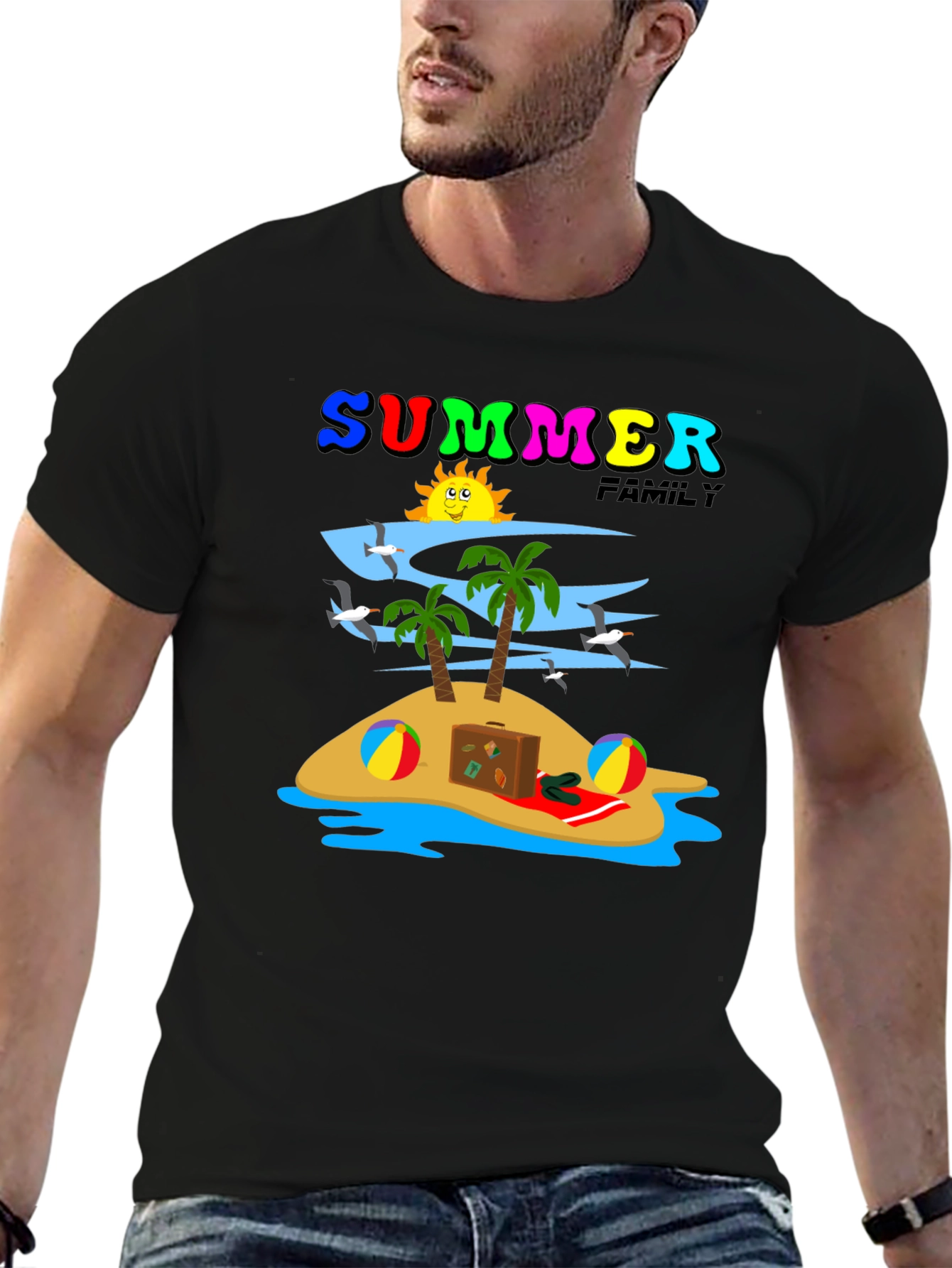 Summer Family Vacation Island T-Shirt