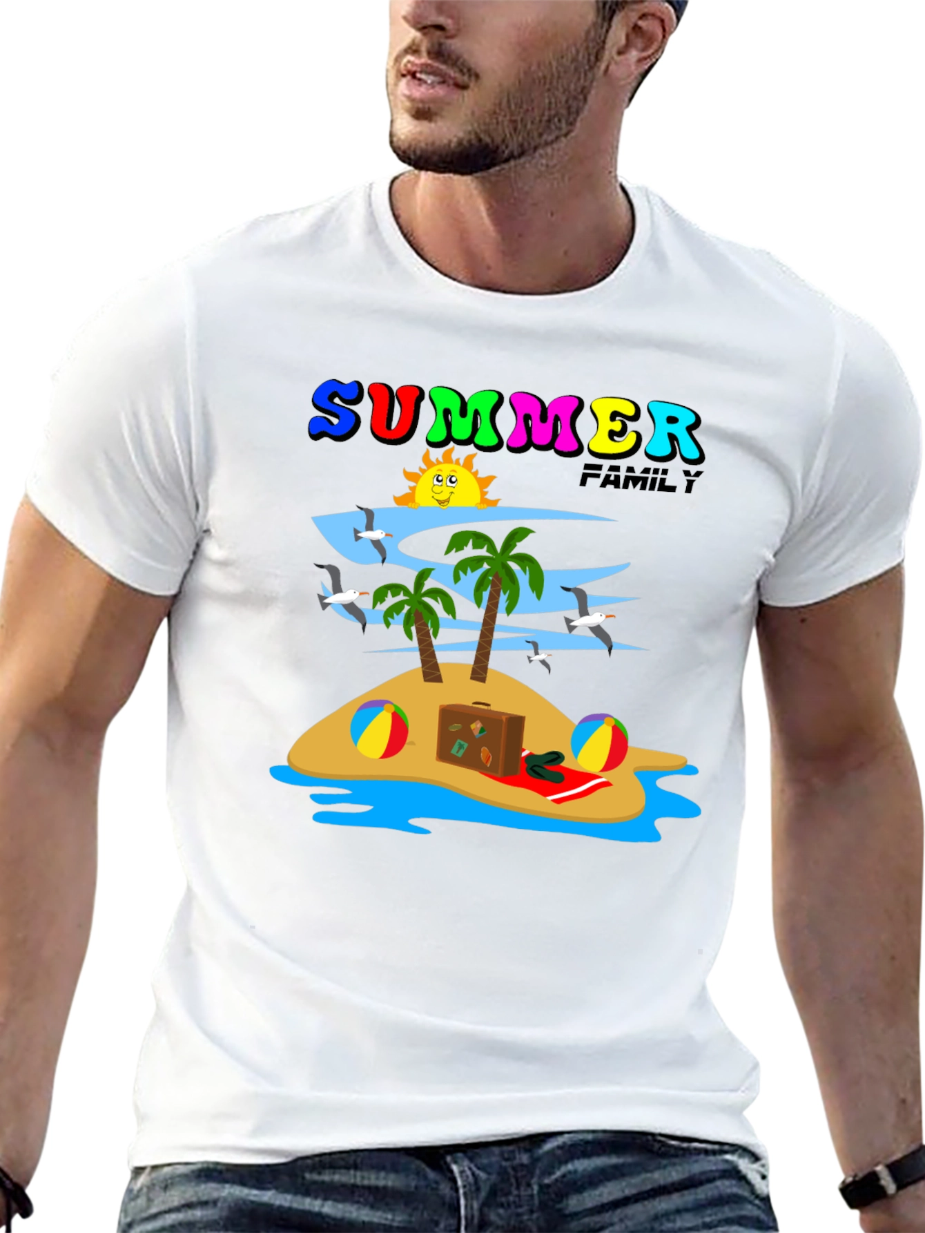 Summer Family Vacation Island T-Shirt