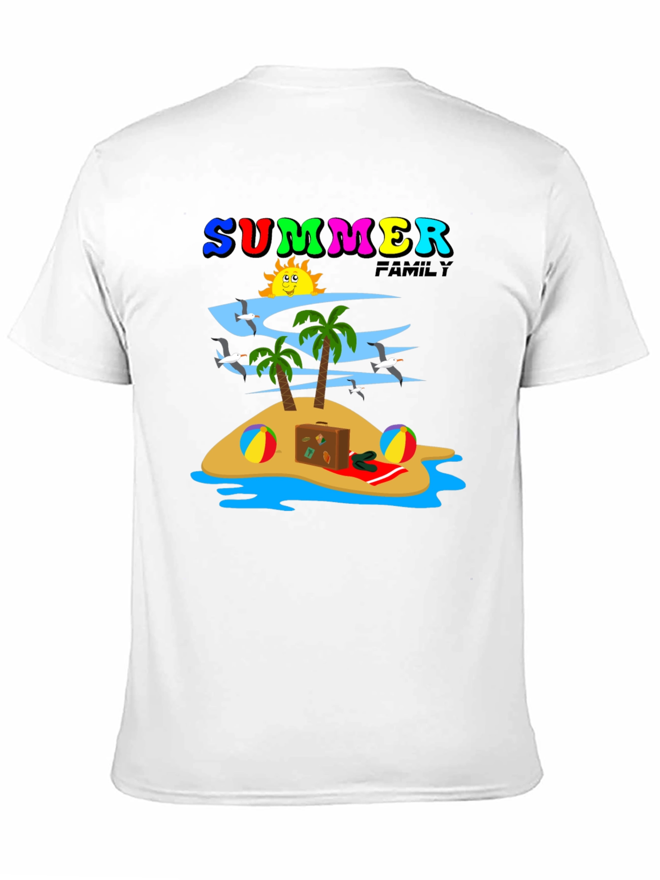 Summer Family Vacation Island T-Shirt