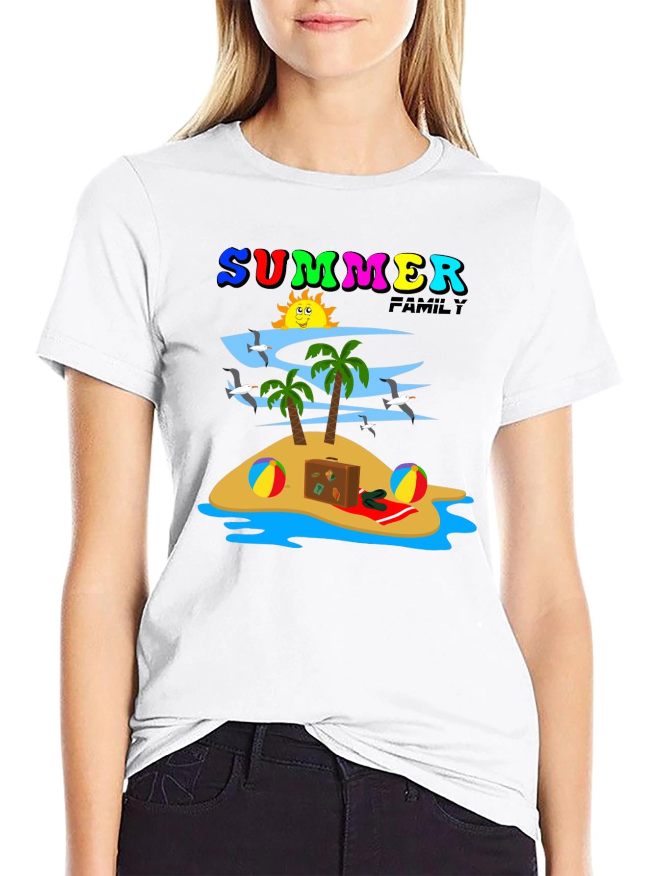 Summer Family Vacation Island T-Shirt
