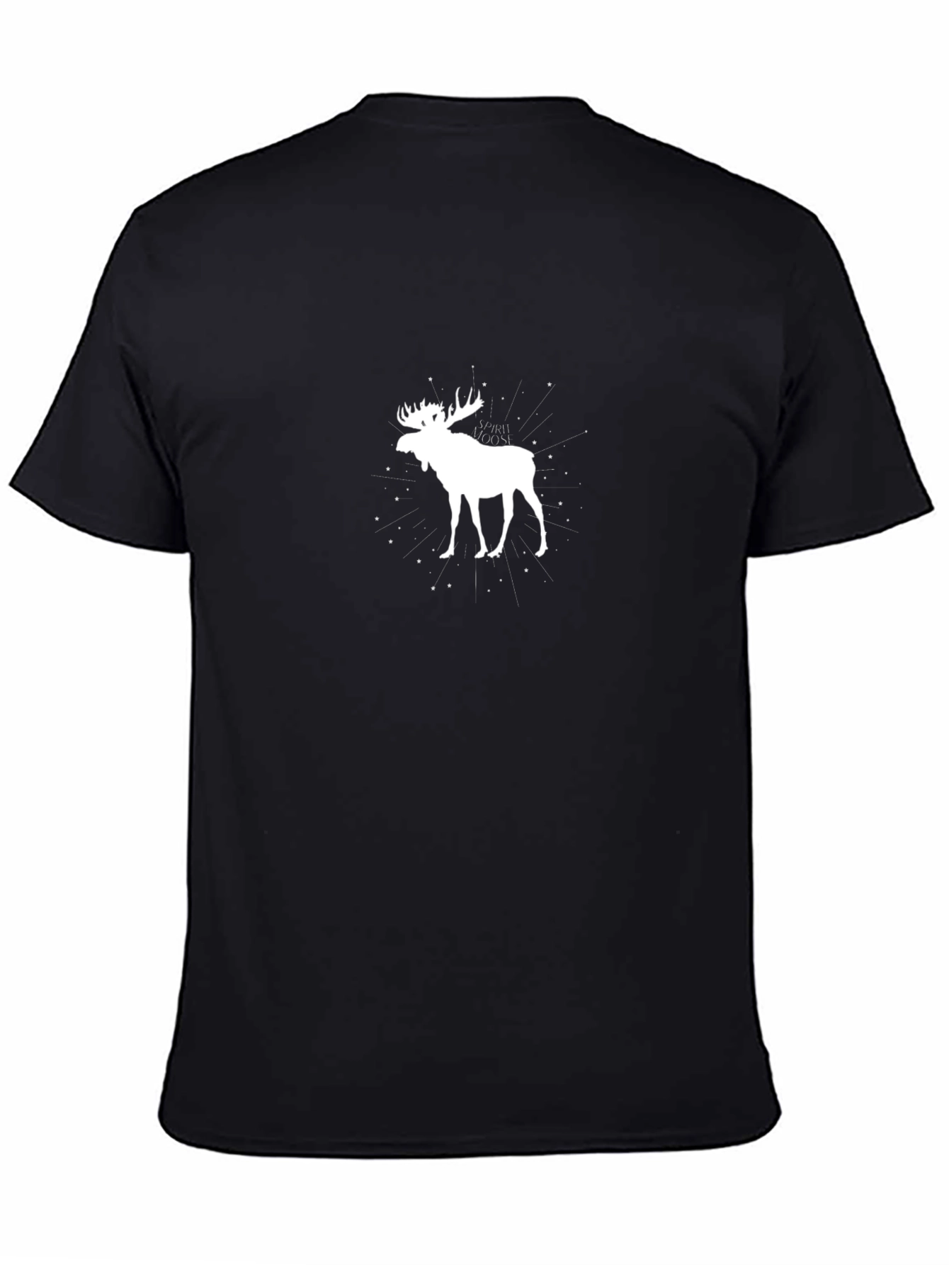 Moose Graphic Black T-Shirt