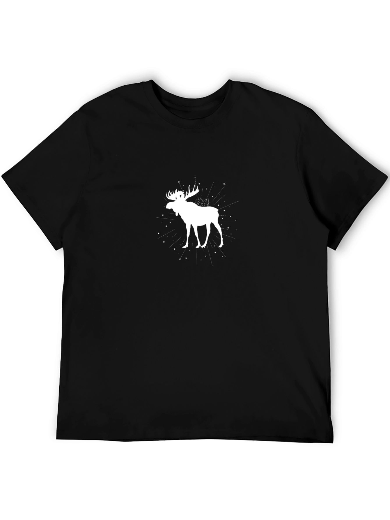 Moose Graphic Black T-Shirt