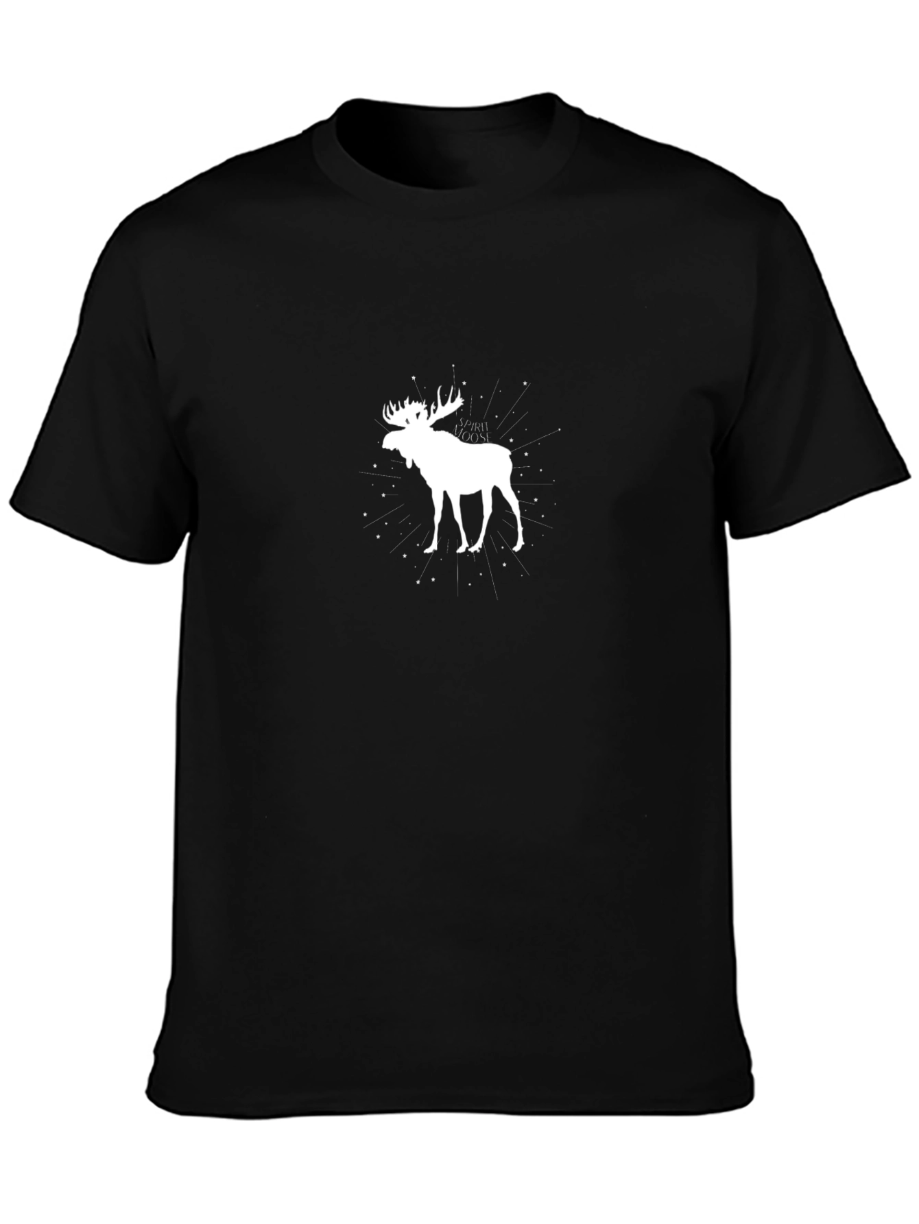 Moose Graphic Black T-Shirt