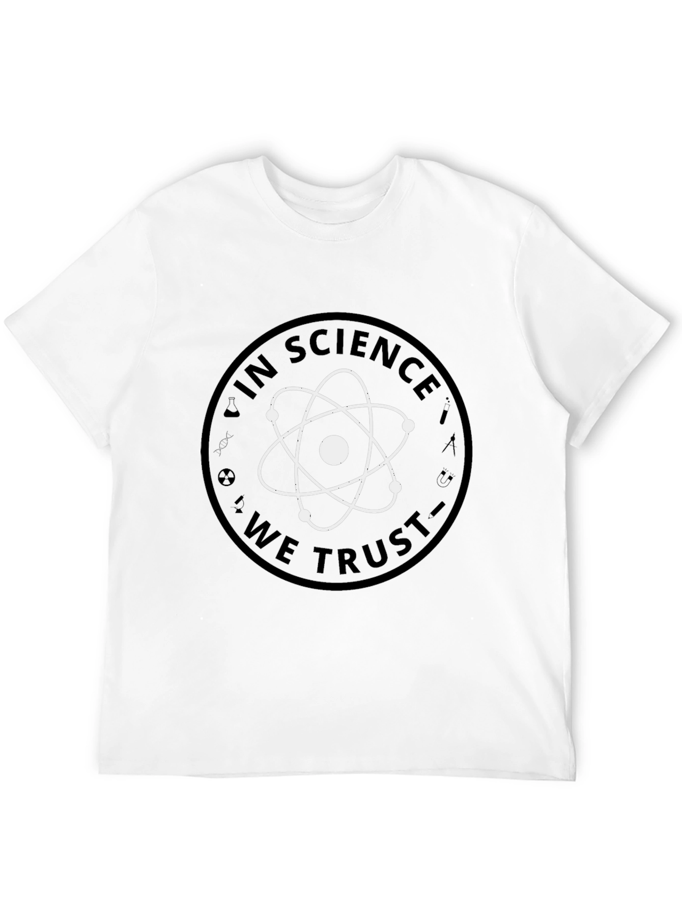 In Science We Trust Graphic Tee - Black