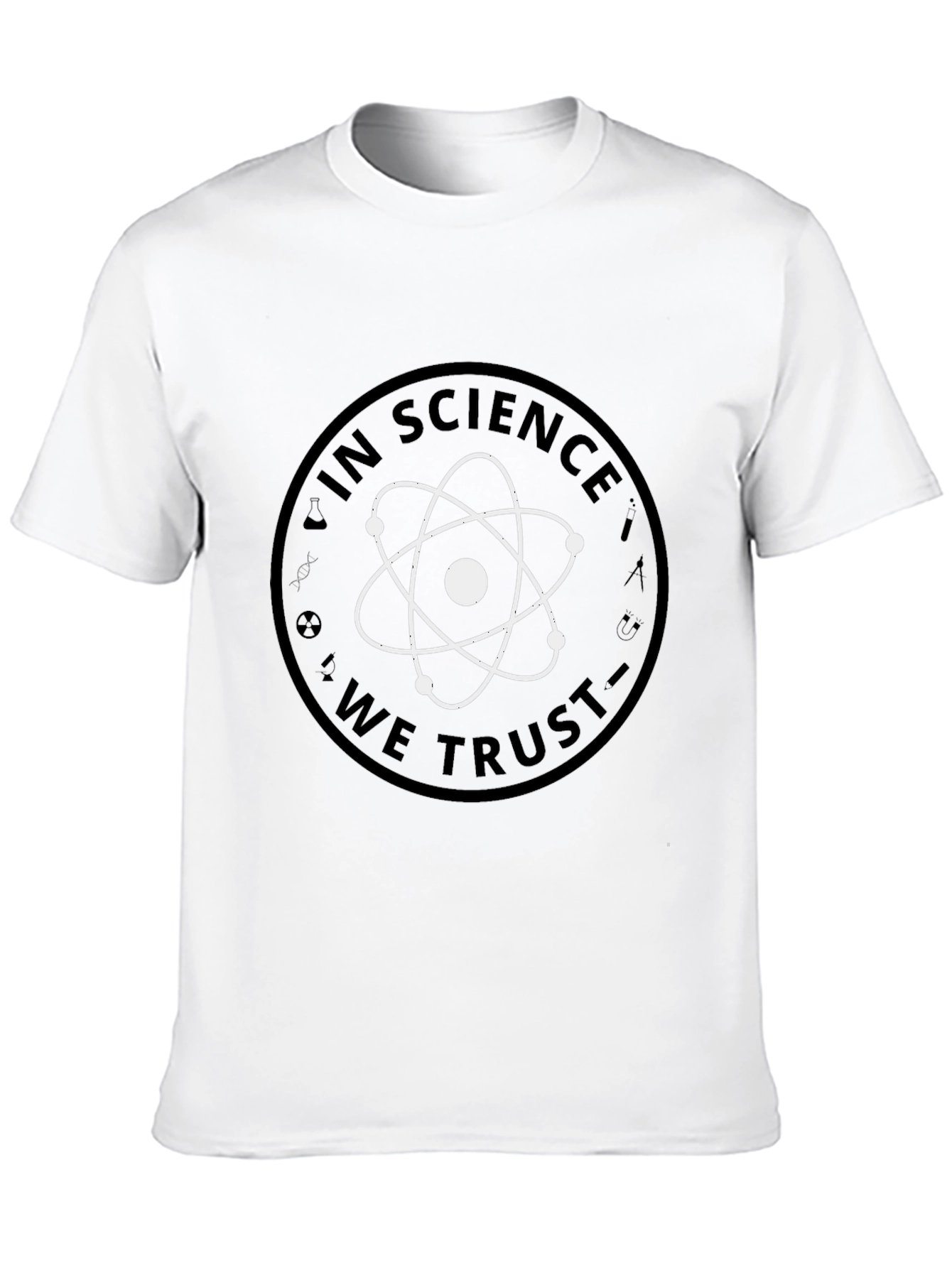 In Science We Trust Graphic Tee - Black