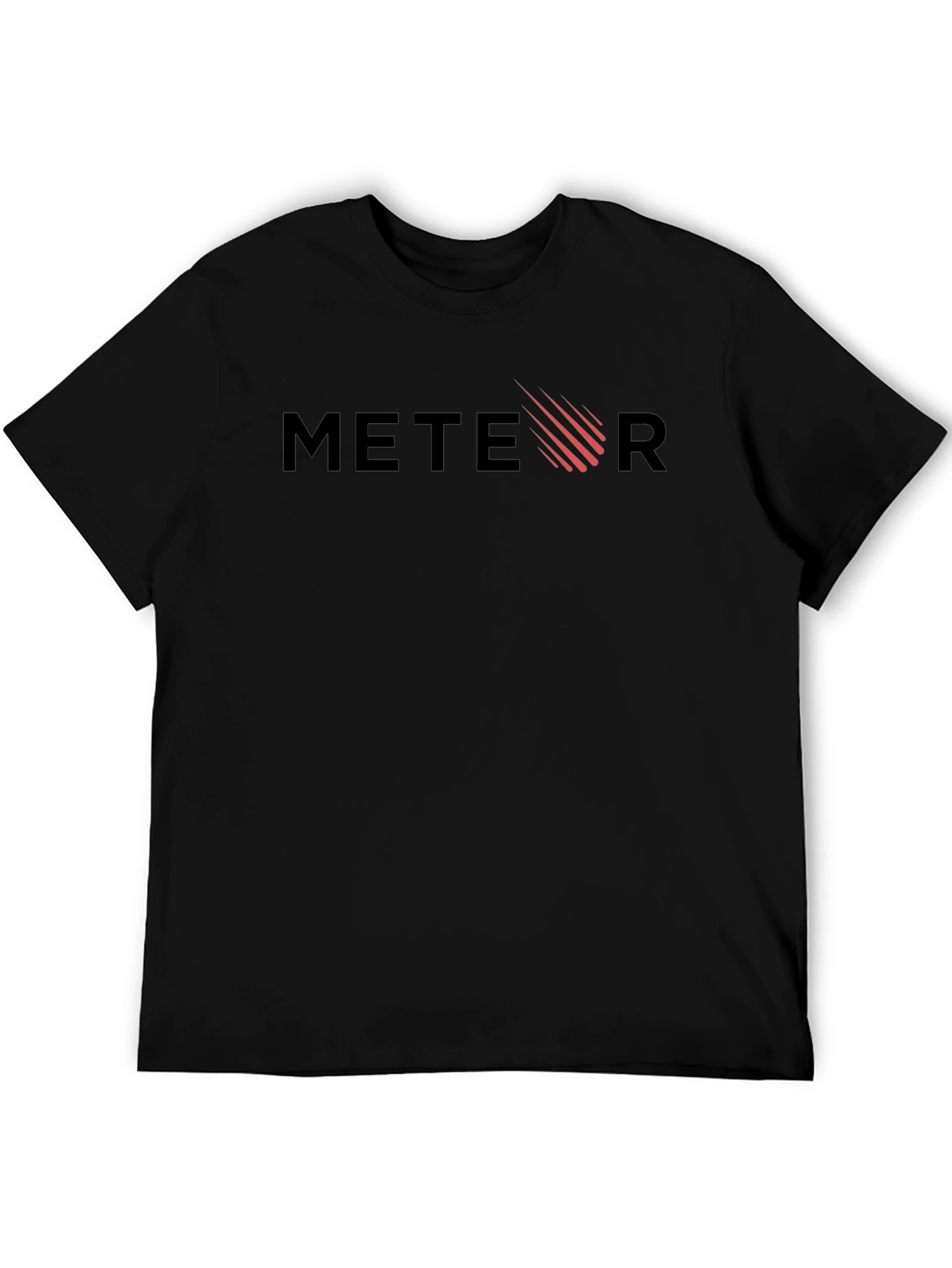 Meteor Graphic Tee - Stylish Mens Black T-Shirt
