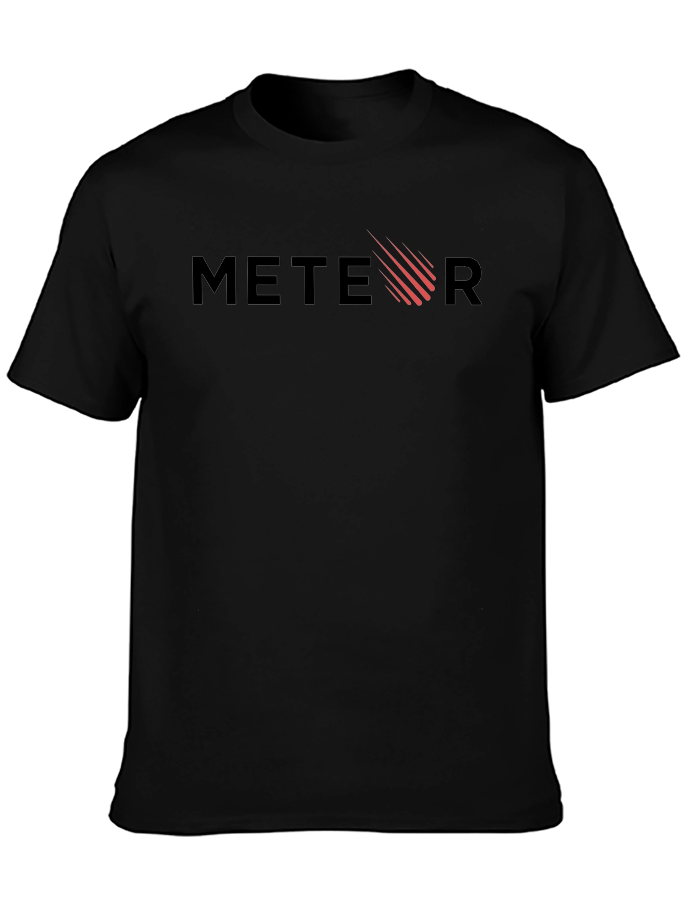Meteor Graphic Tee - Stylish Mens Black T-Shirt
