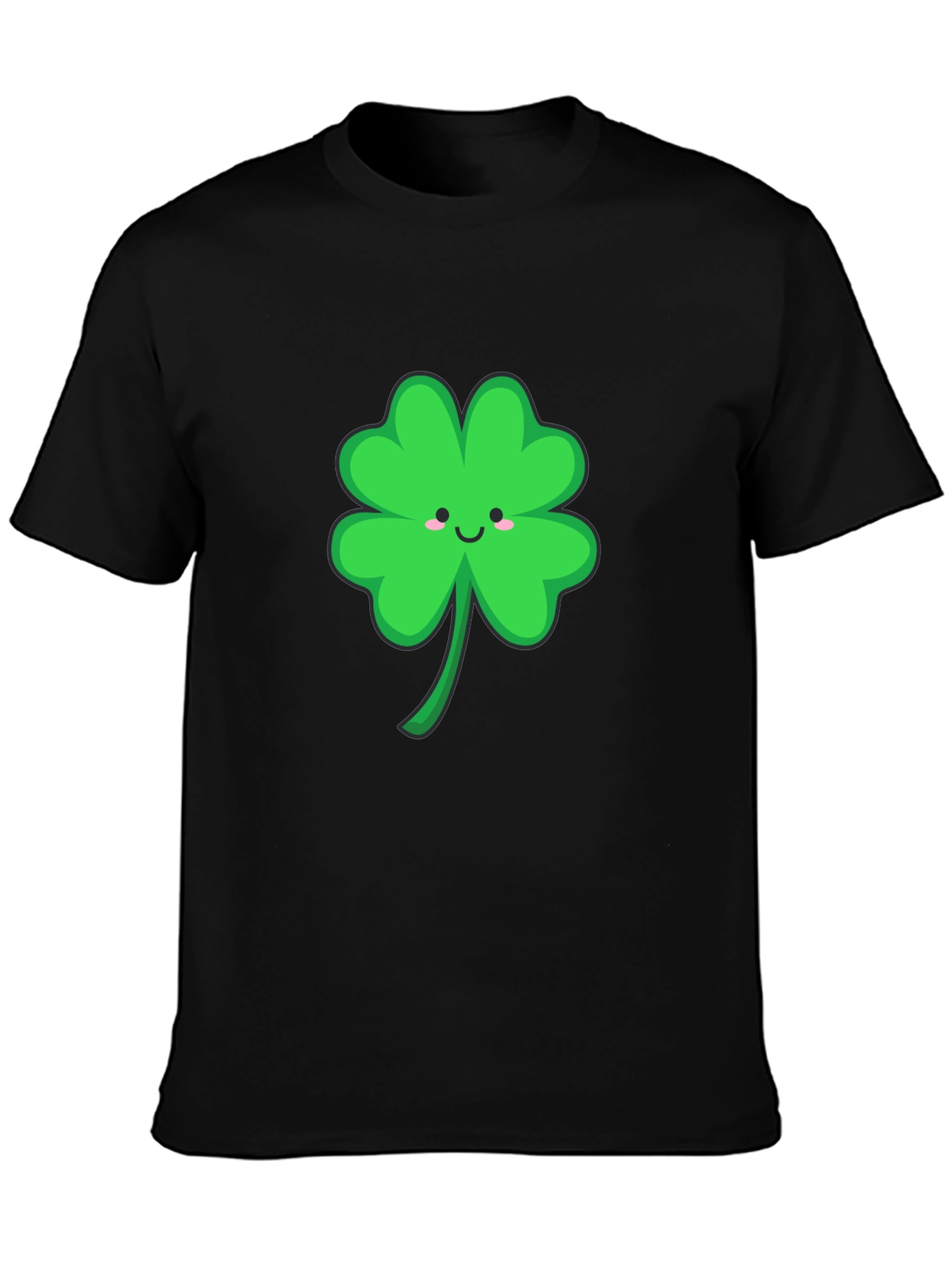 Lucky Clover Graphic Tee - Black