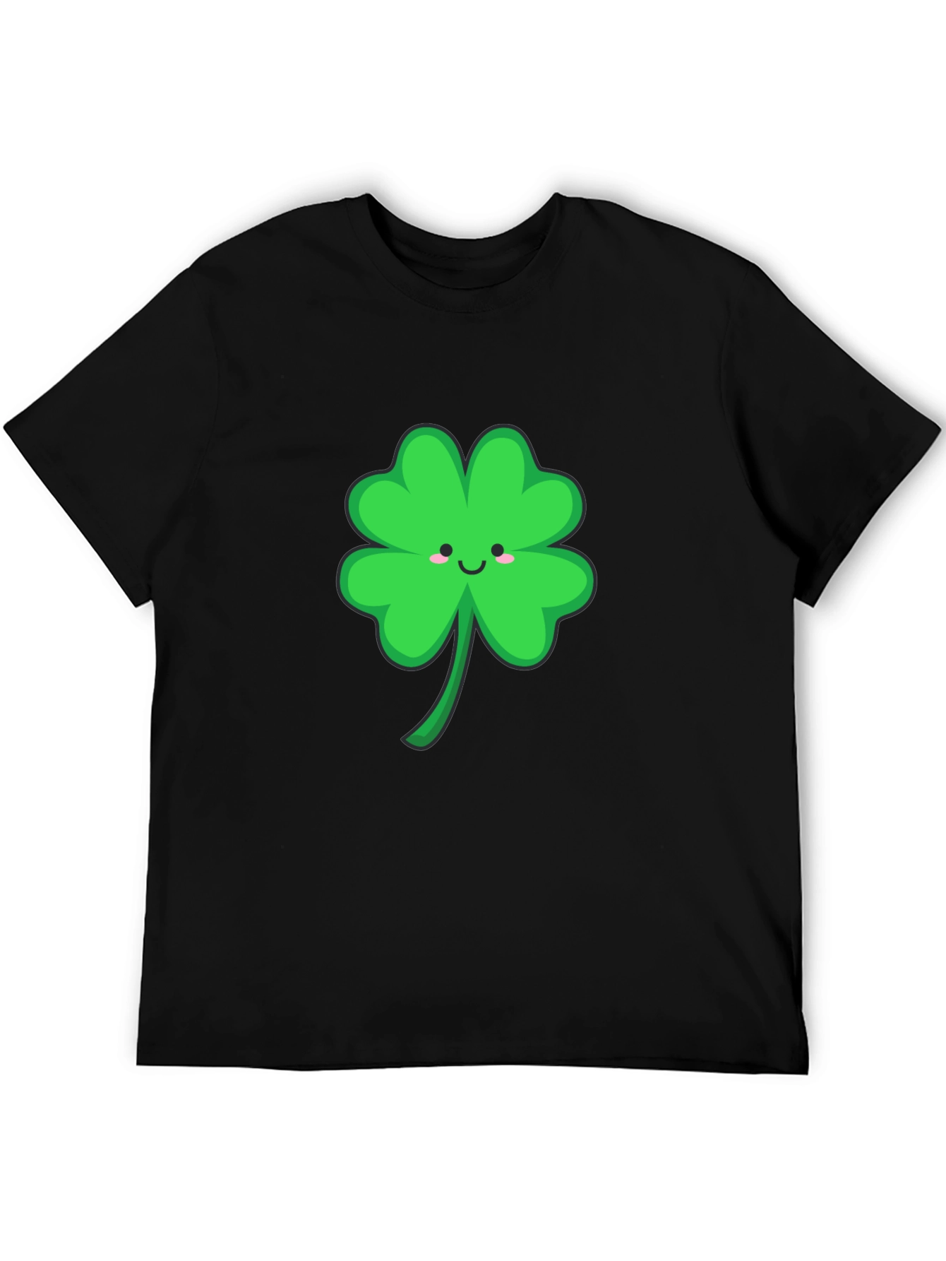 Lucky Clover Graphic Tee - Black