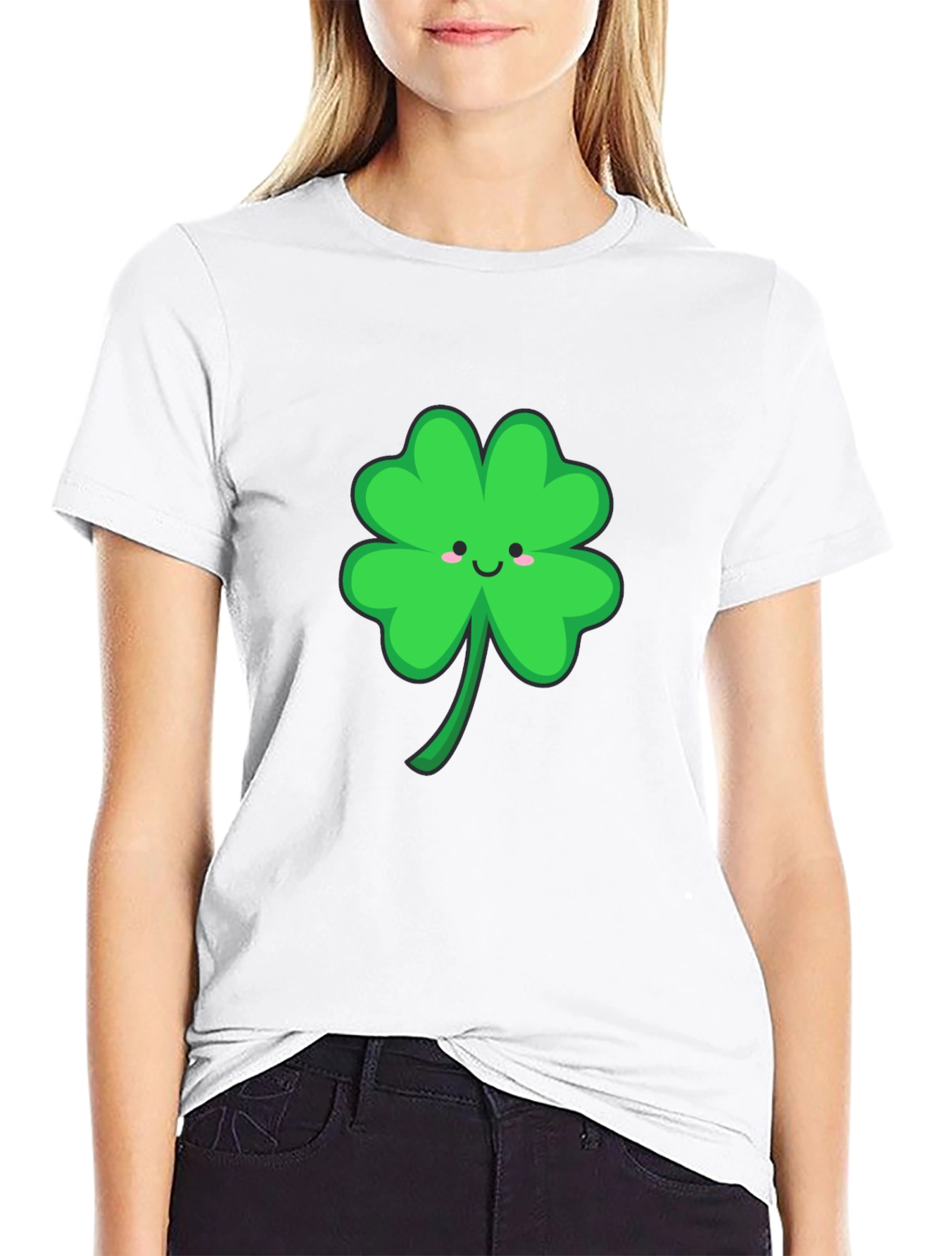 Lucky Clover Graphic Tee - Black