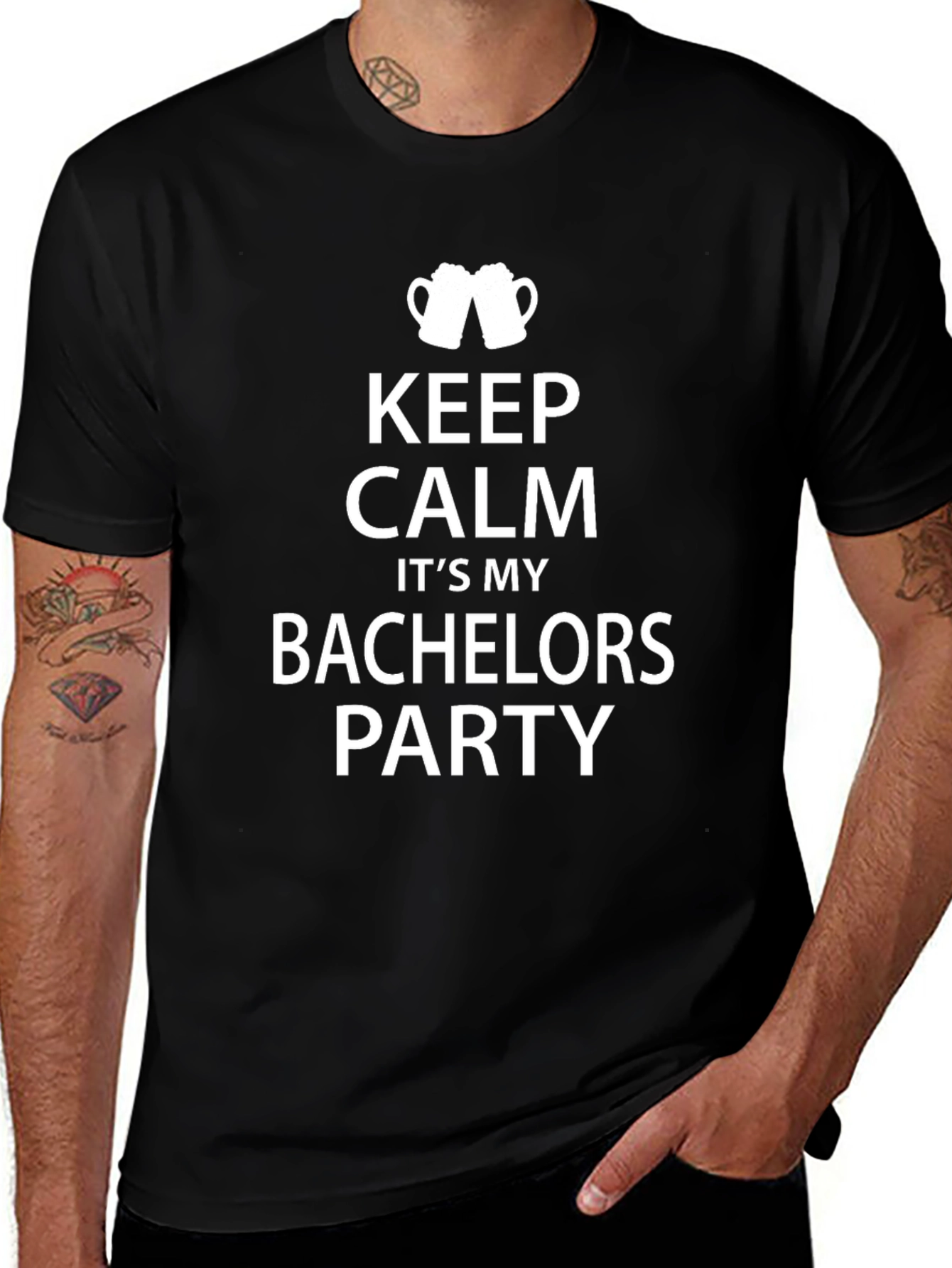 Bachelor Party T-Shirt: Keep Calm Celebration