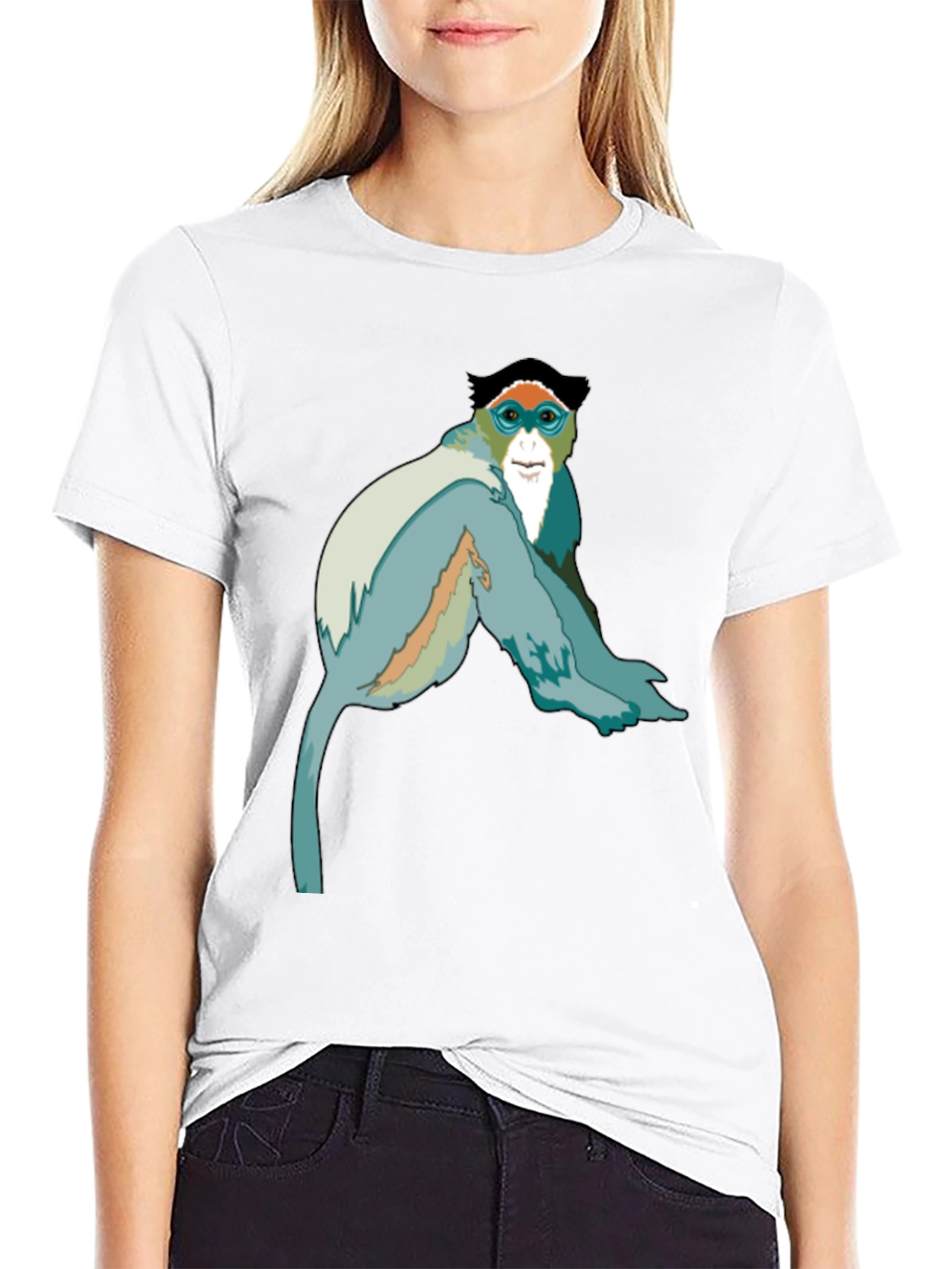Monkey Graphic Black T-Shirt
