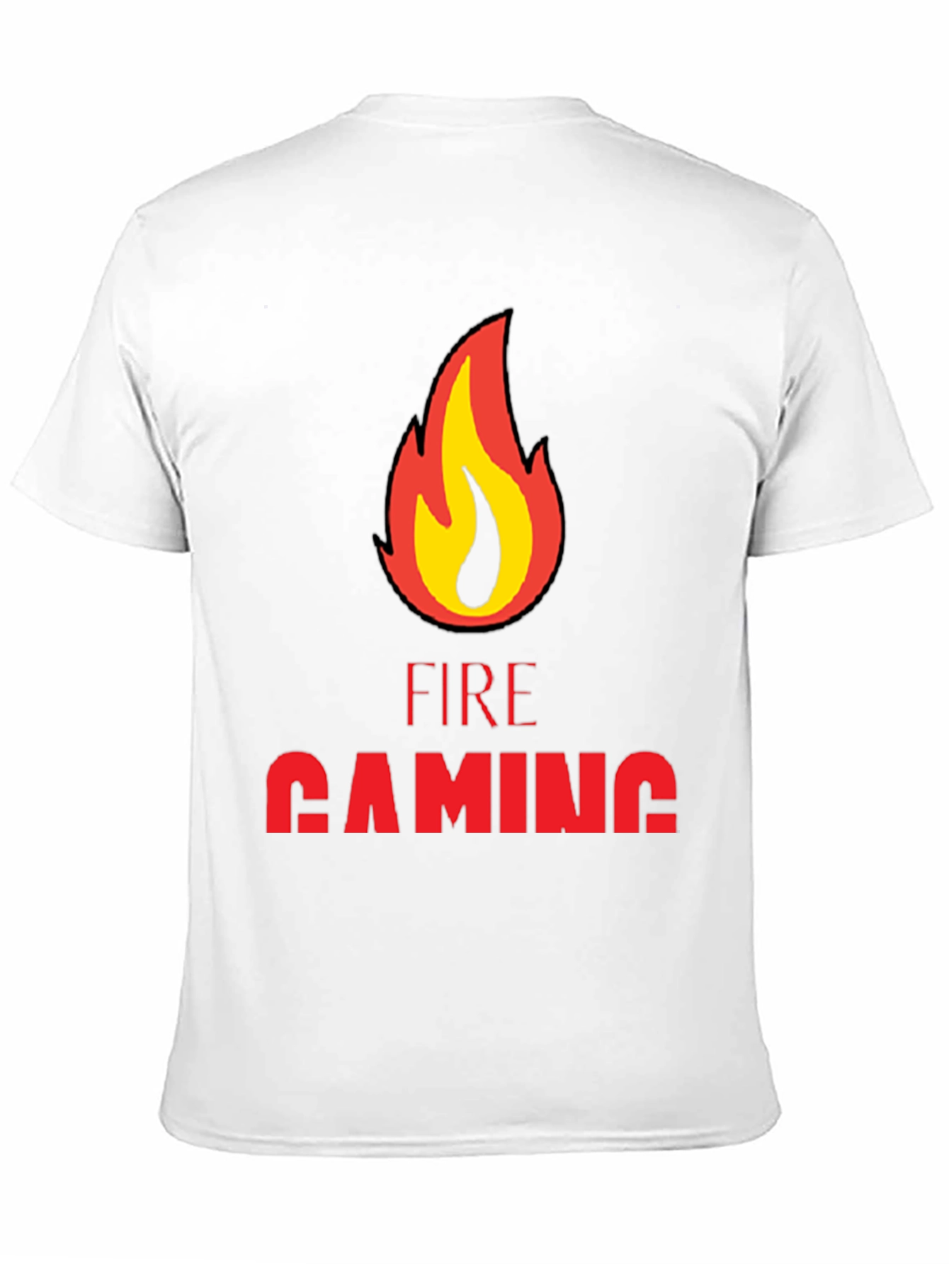 Fire Gaming Black T-Shirt