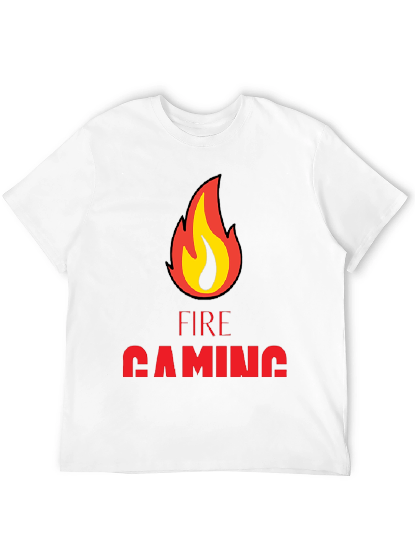 Fire Gaming Black T-Shirt