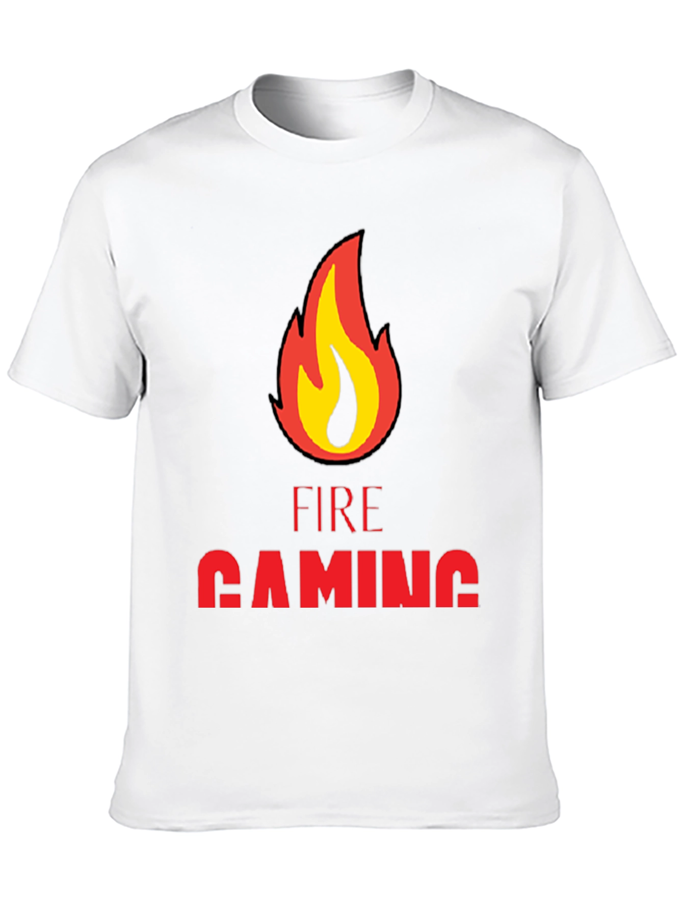 Fire Gaming Black T-Shirt