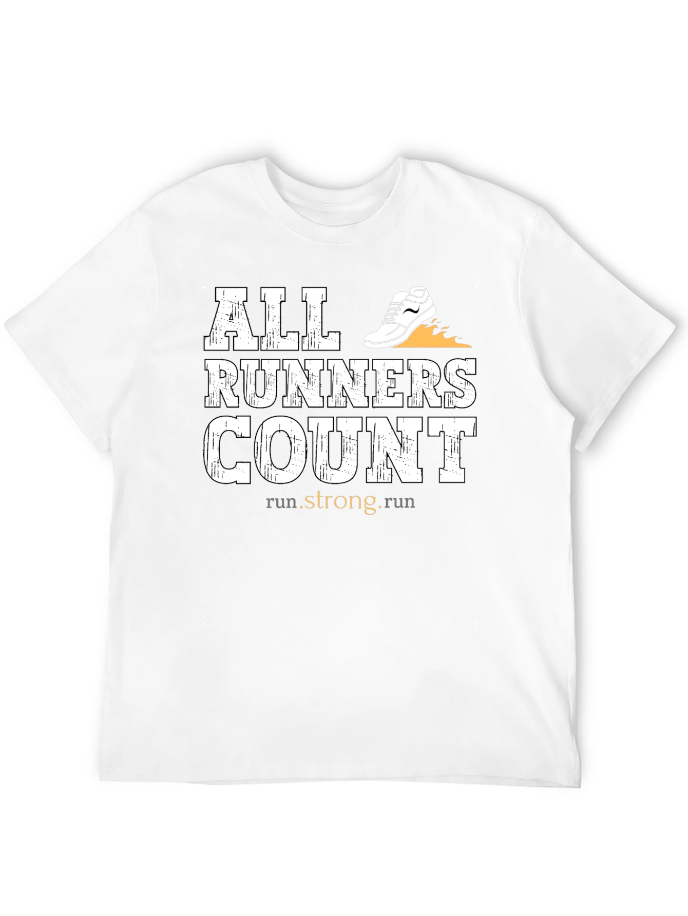 All Runners Count Black Graphic Tee