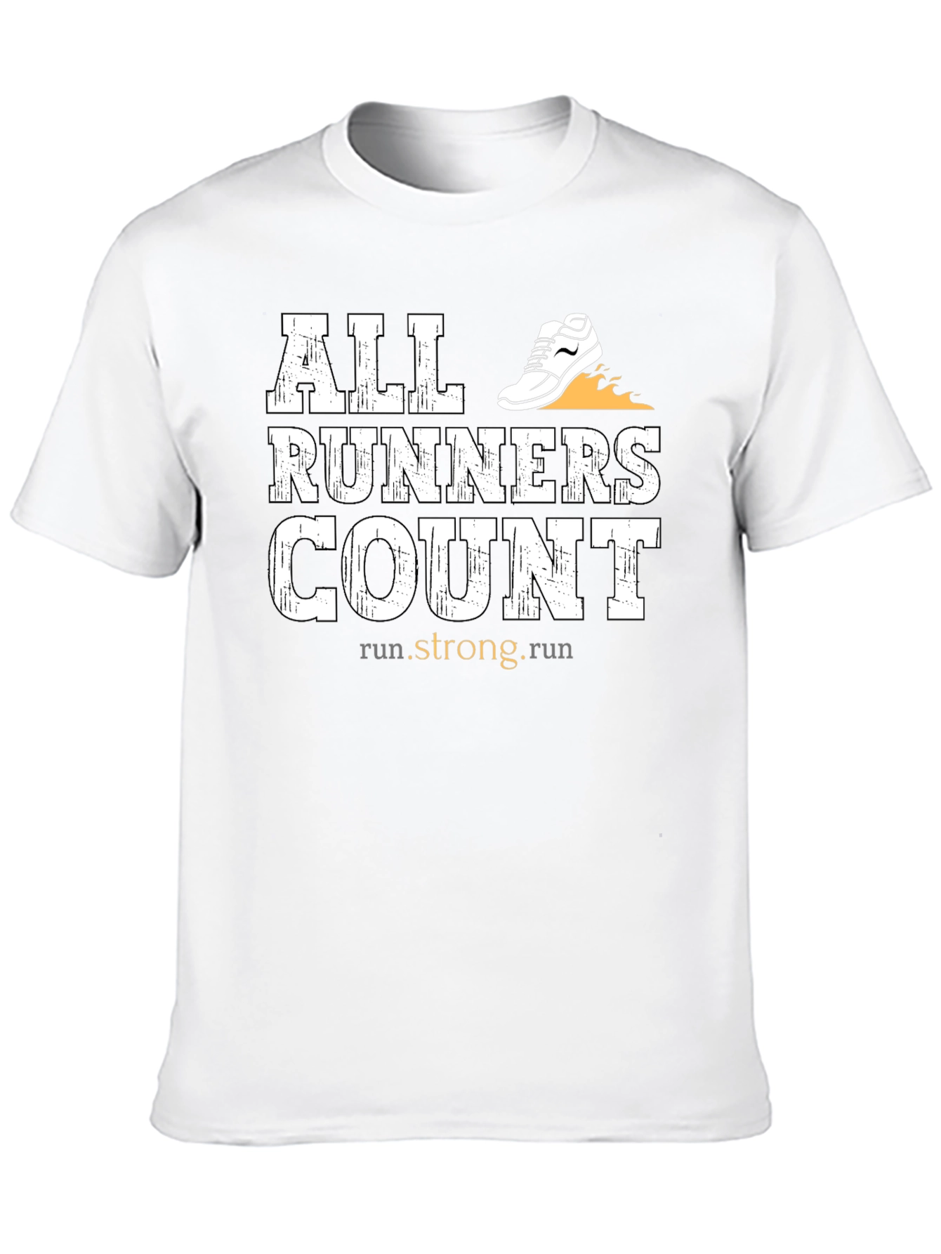 All Runners Count Black Graphic Tee