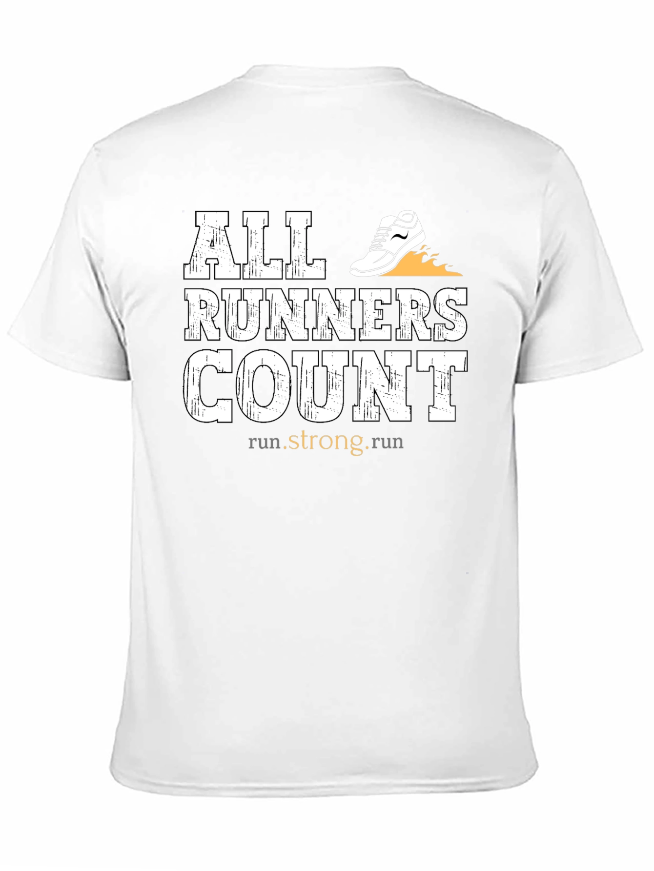 All Runners Count Black Graphic Tee