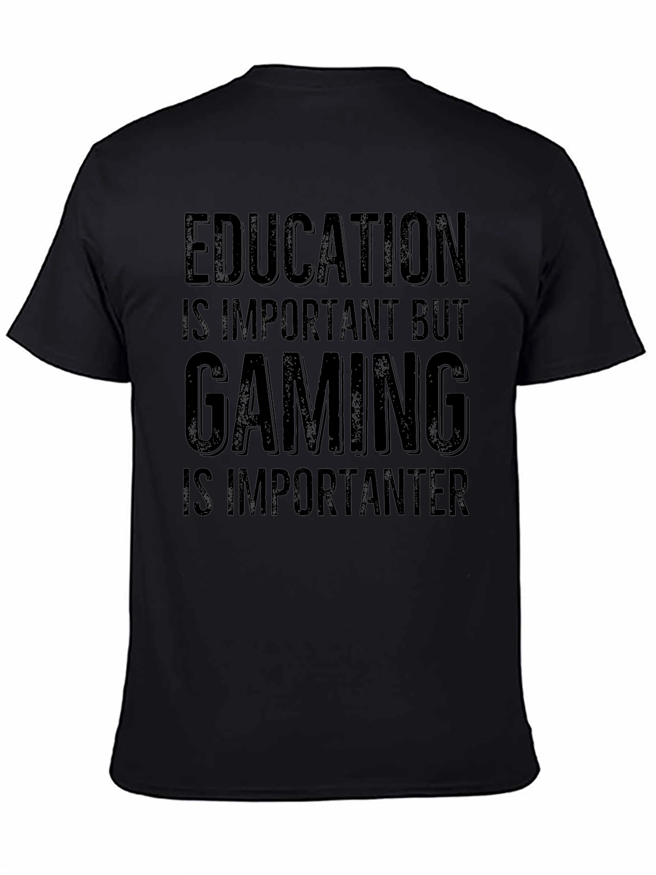 Education vs Gaming T-Shirt