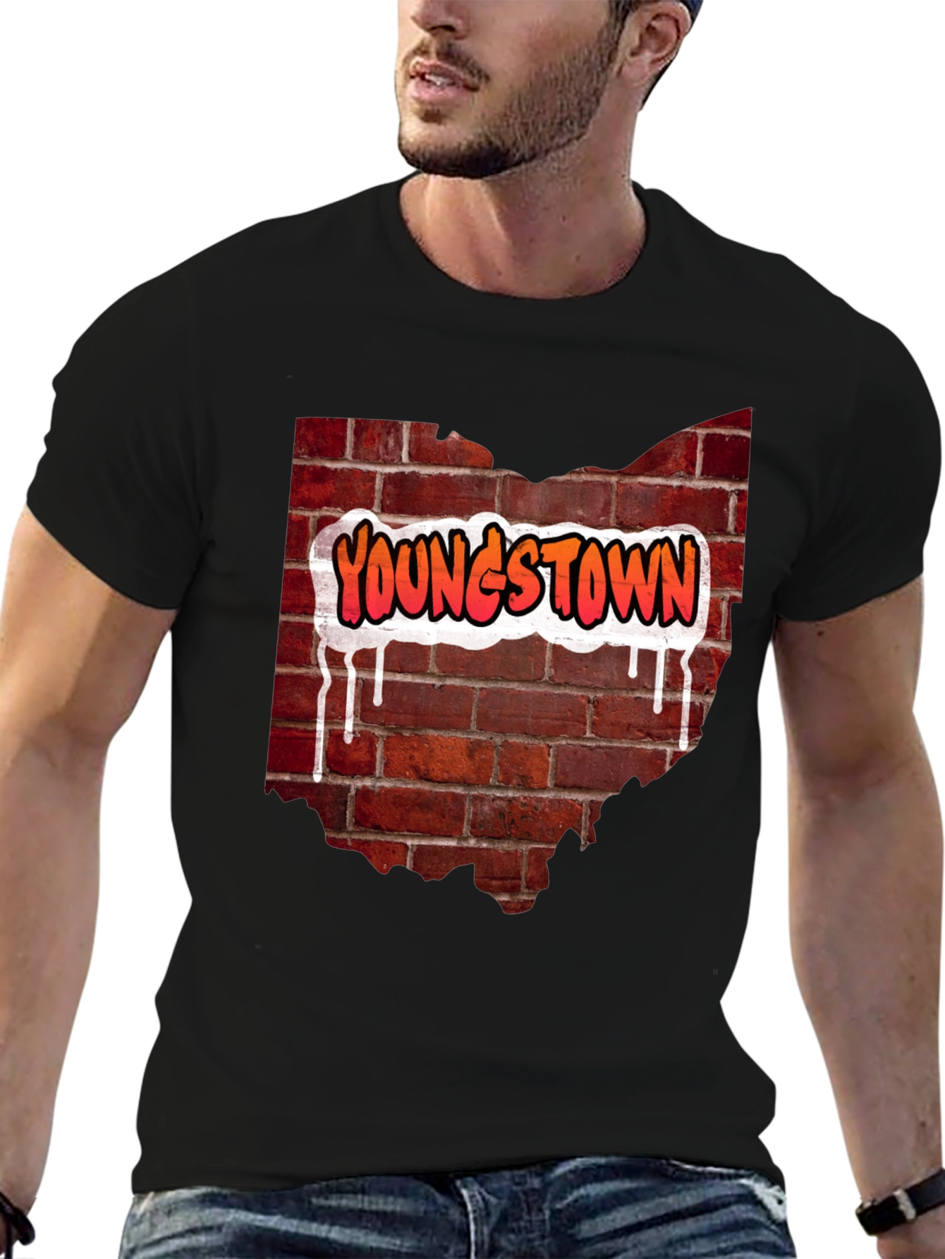 Youngstown Ohio Brick Wall T-Shirt