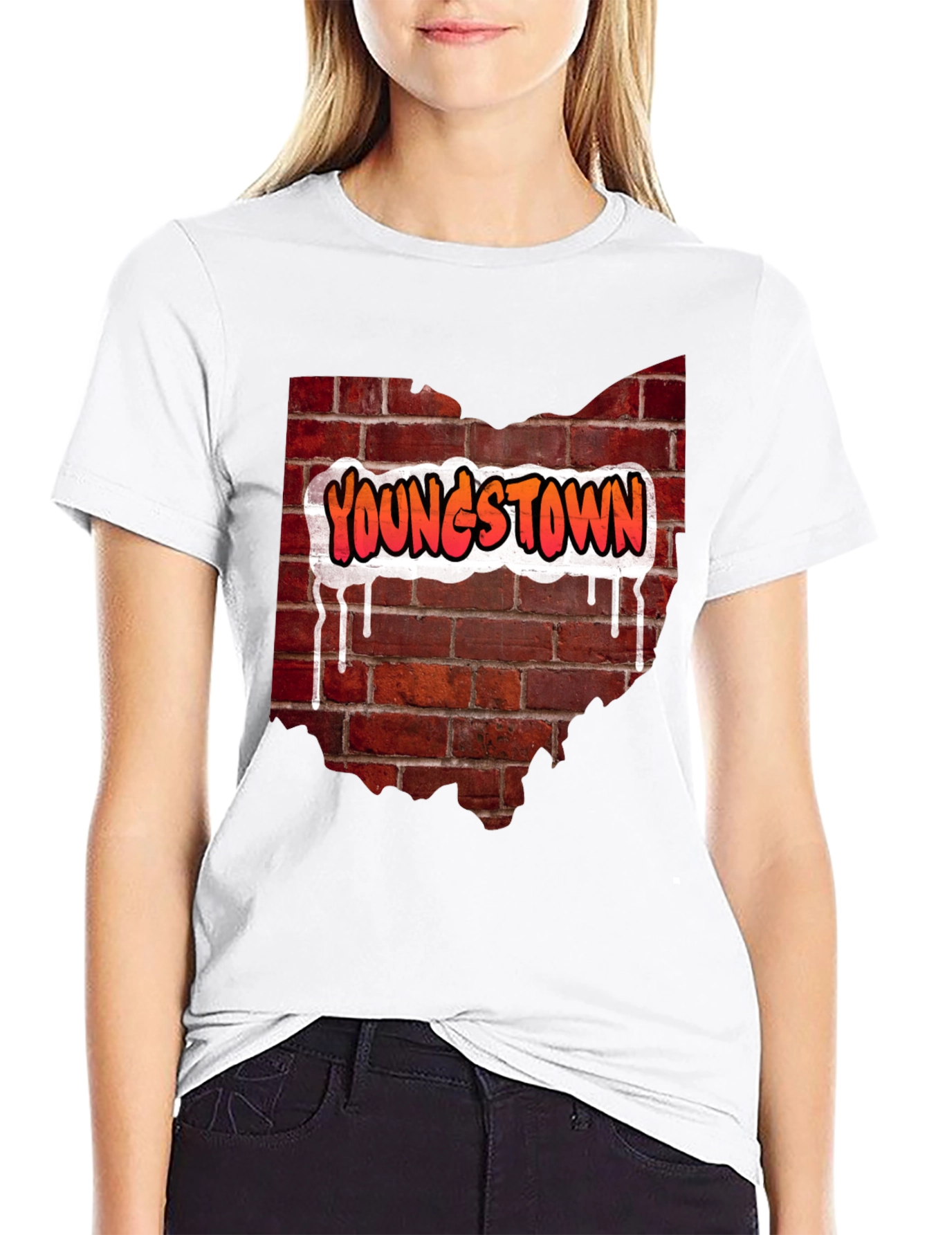 Youngstown Ohio Brick Wall T-Shirt