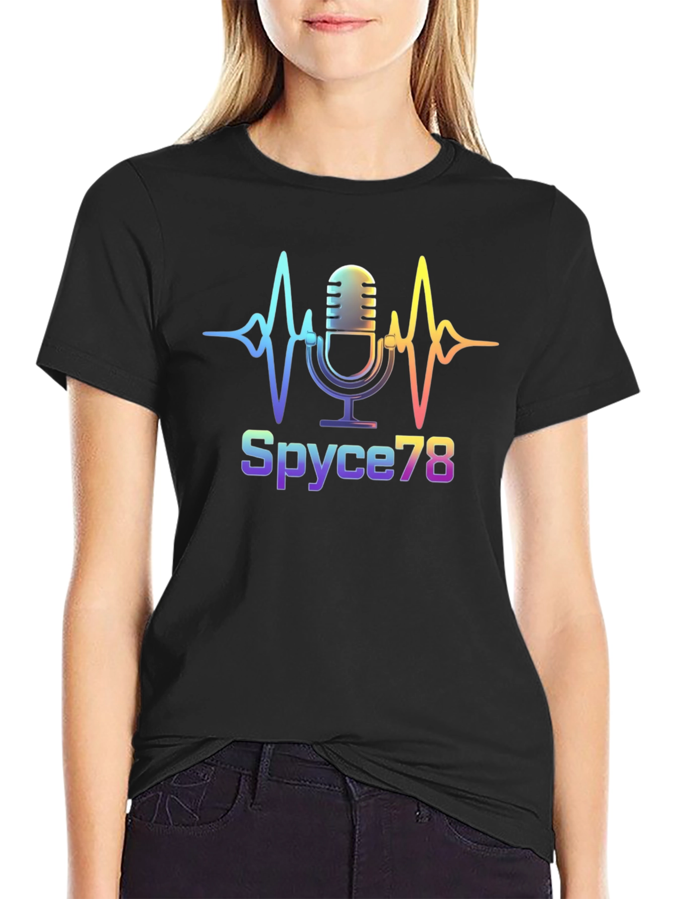 Spyce78 Microphone Graphic Tee - Black