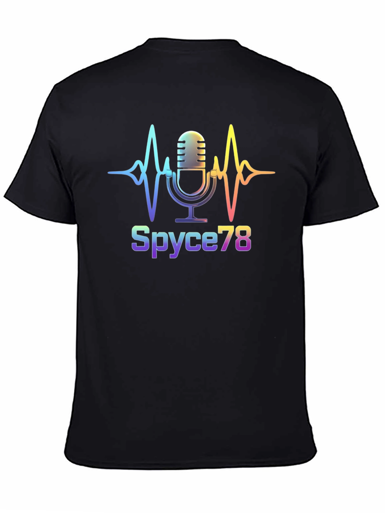 Spyce78 Microphone Graphic Tee - Black