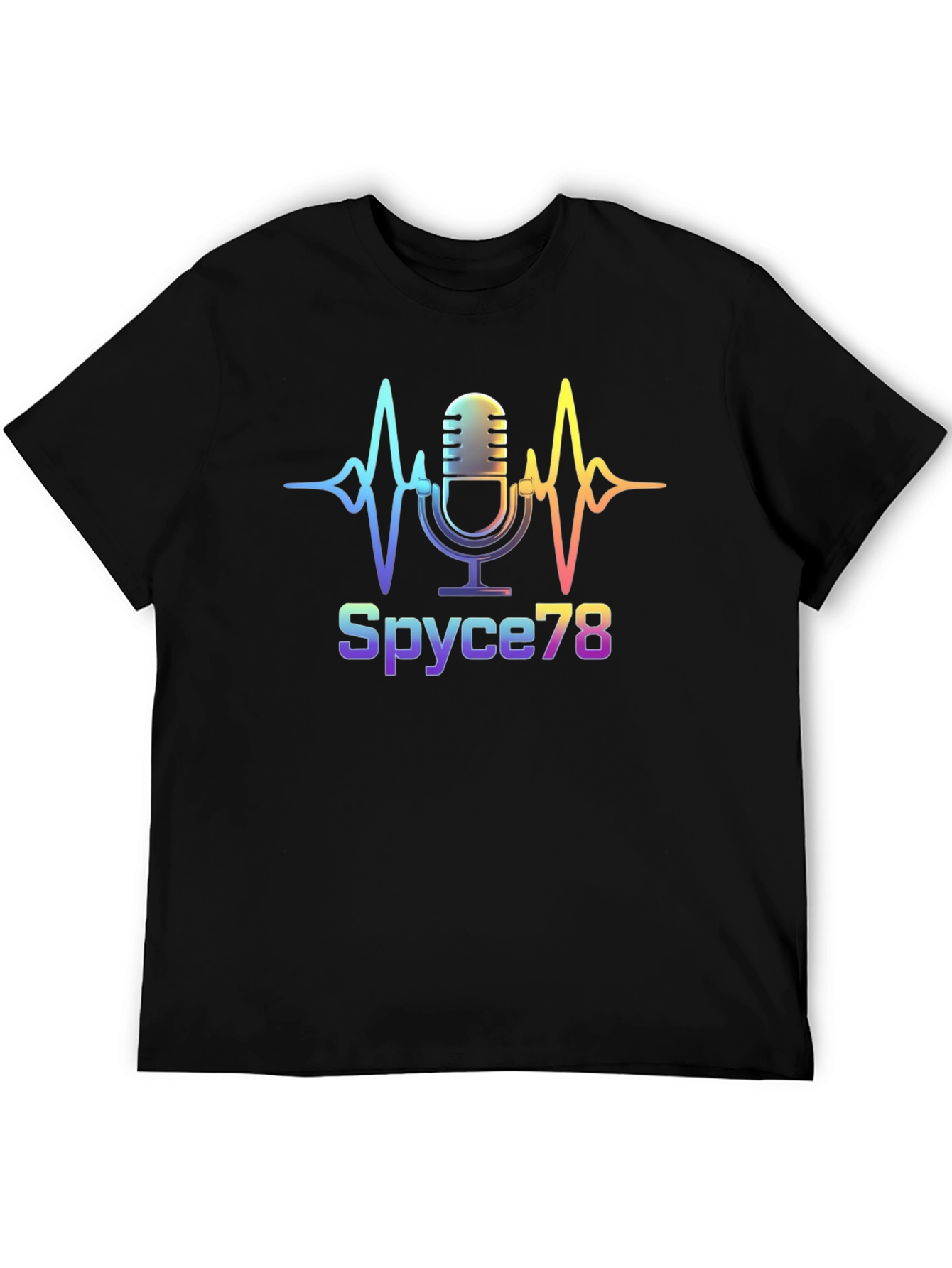 Spyce78 Microphone Graphic Tee - Black
