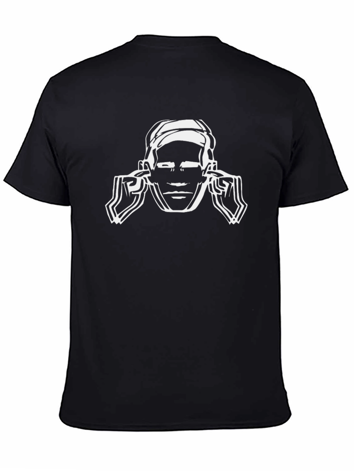 Hear No Evil Graphic Tee - Black Cotton T-Shirt
